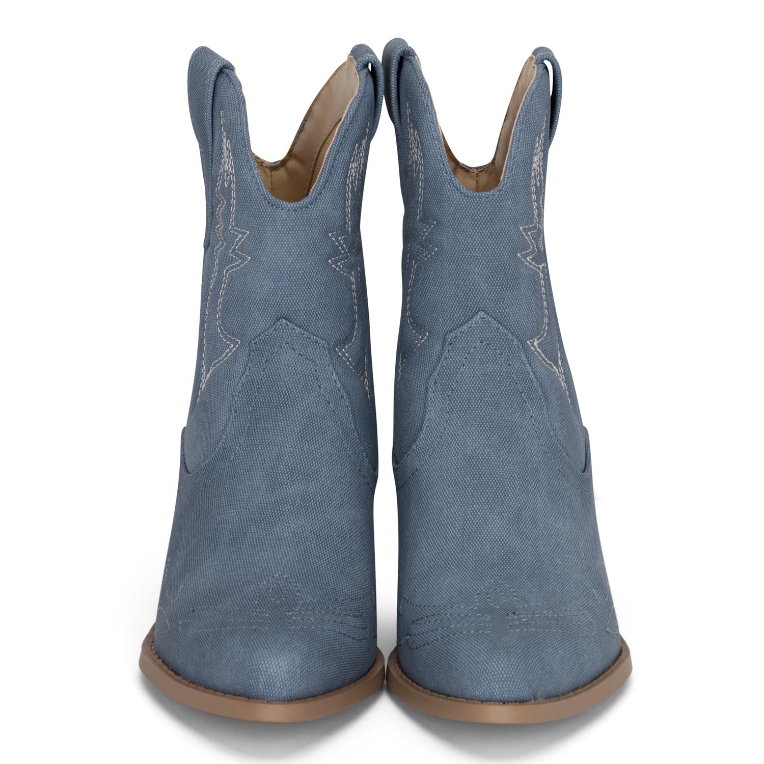 Chariot & Co Susan Women's Cowboy Cowgirl Western Ankle Boots - Pointed Toe Fashion Booties for Country, Rodeo & Casual Wear
