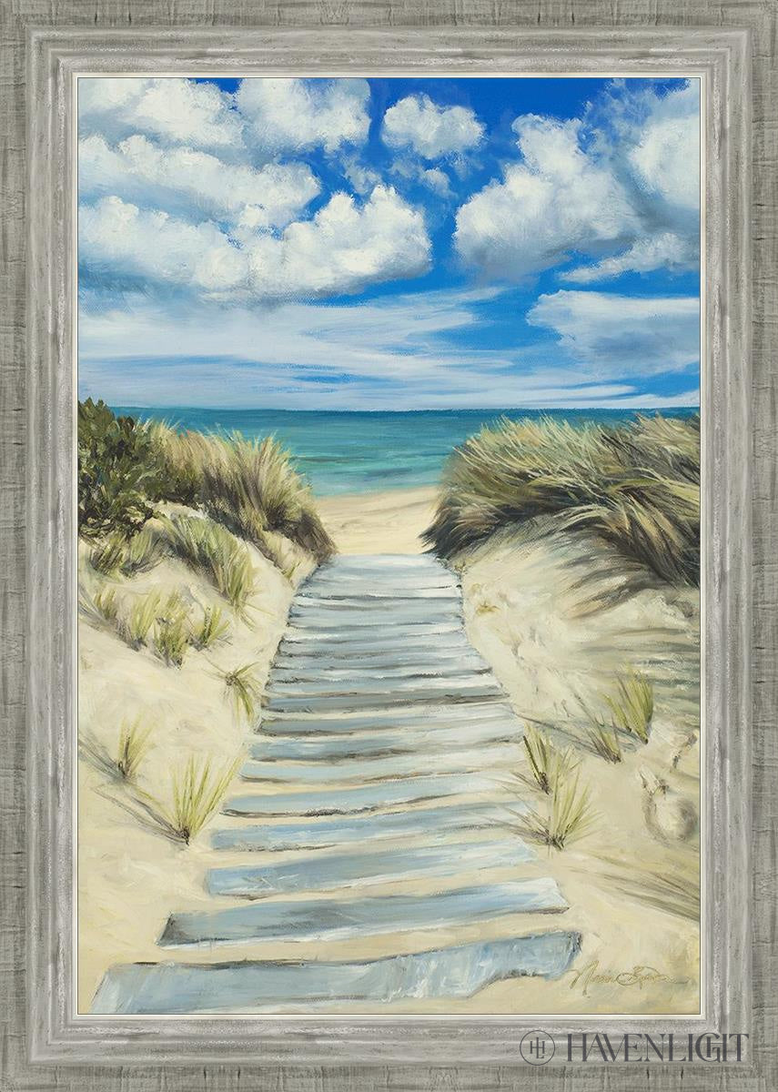 Seaside Decor - Handcrafted Broken Path Mosaic Art Piece for Home & Garden Wall Decor | Perfect for Beach House, Coastal Living Room, or Outdoor Patio