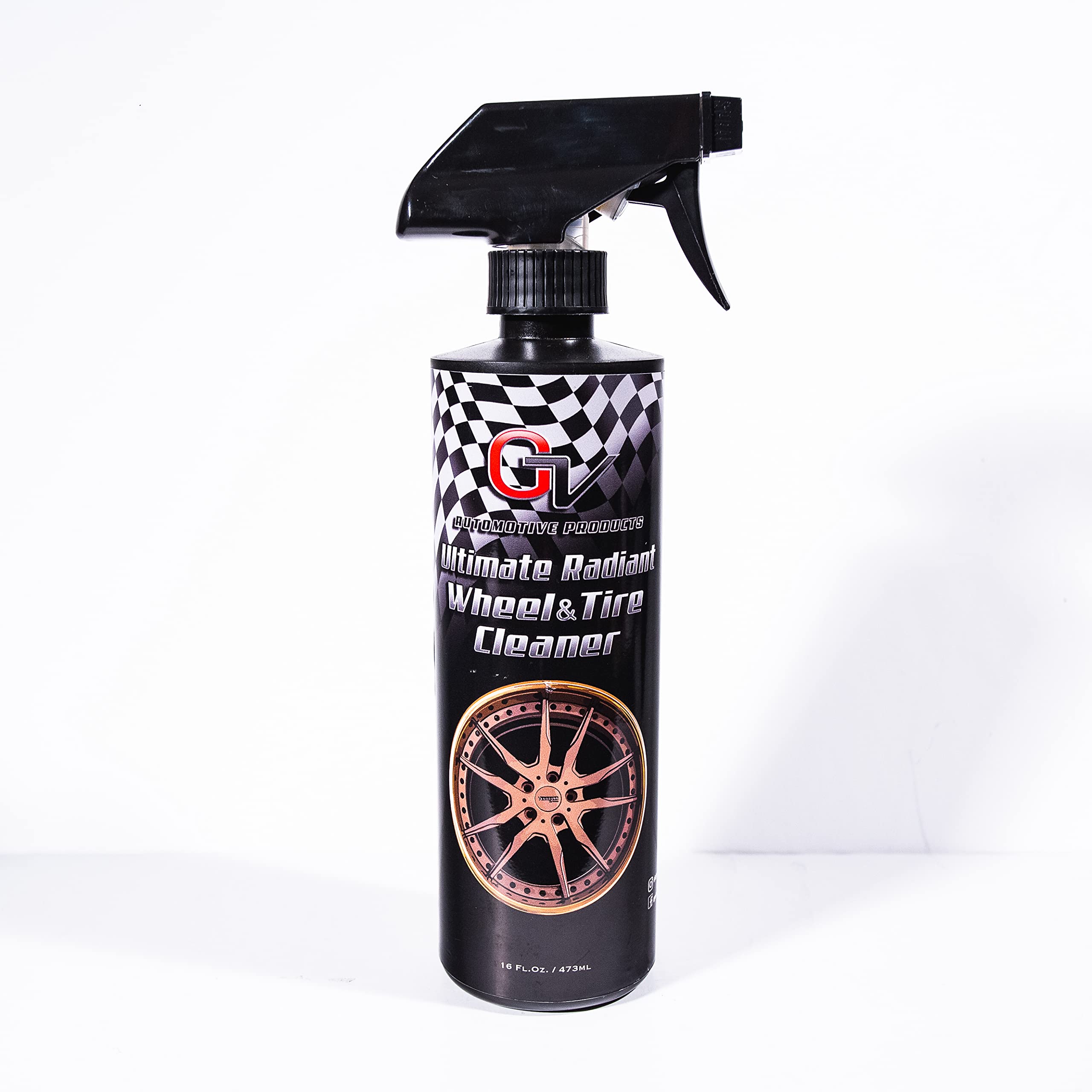 GV Corsa Detailing Products Ultimate Radiant Wheel Cleaner 16oz Spray - Professional Wheel Polish & Rim Cleaner for Chrome Rims | Deep Cleans, Restores Shine & Protects Wheels | Perfect for Car Detailing, Auto Show Prep & Daily Vehicle Maintenance