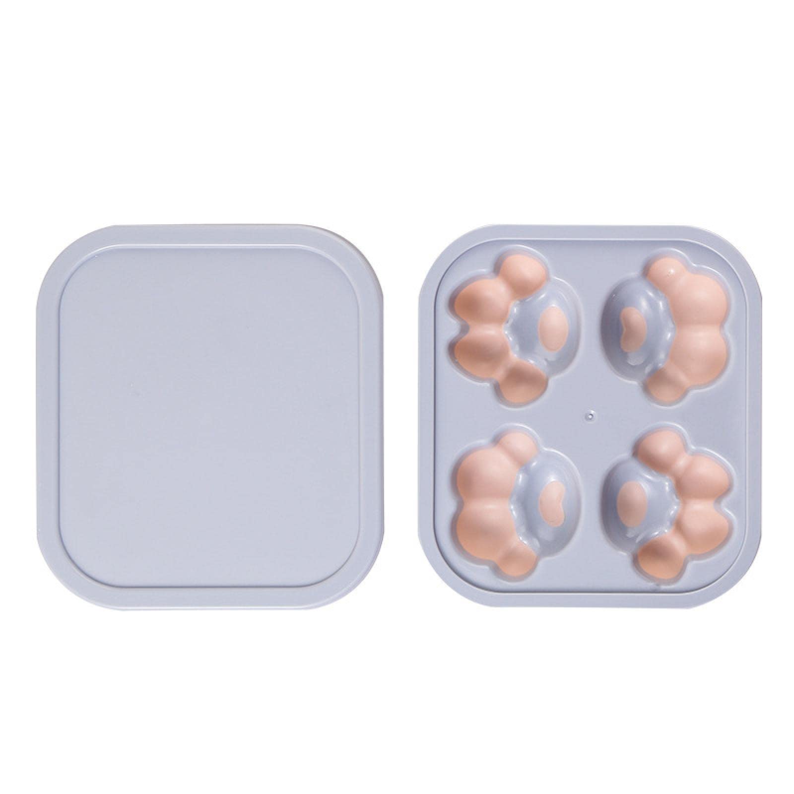 NA Silicone Ice Cream Mold Set - Summer DIY Cat Paw Popsicle Maker, Reusable Freezer Tray for Homemade Ice Cream & Frozen Treats (Pink/Purple) - Perfect for Kids Parties, Summer Snacks & Family Fun
