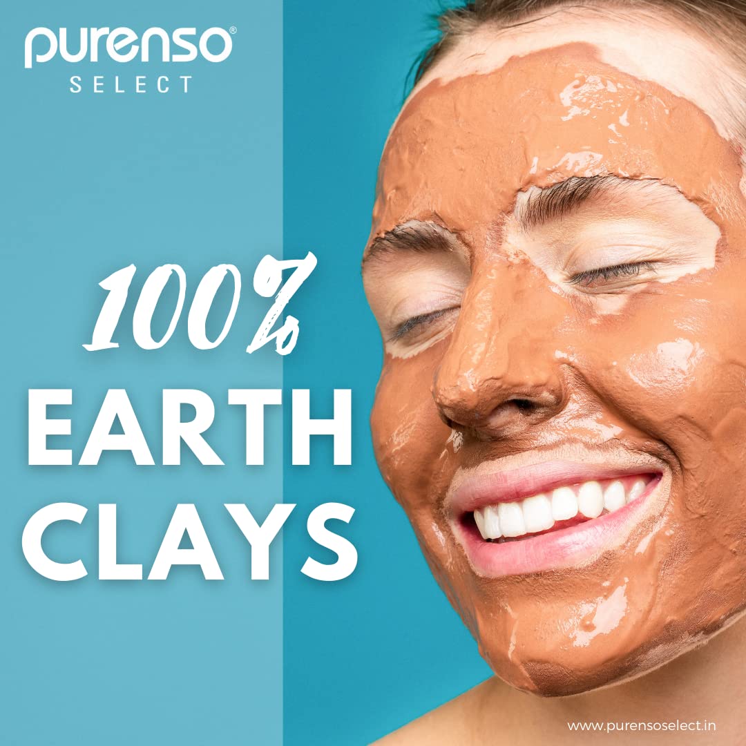 Purenso Select - Premium Rose Kaolin Clay Powder for Face & Skin Care, 1Kg (35.2 oz) - Natural Detoxifying & Exfoliating Mask for Glowing Skin, DIY Beauty & Spa Treatments