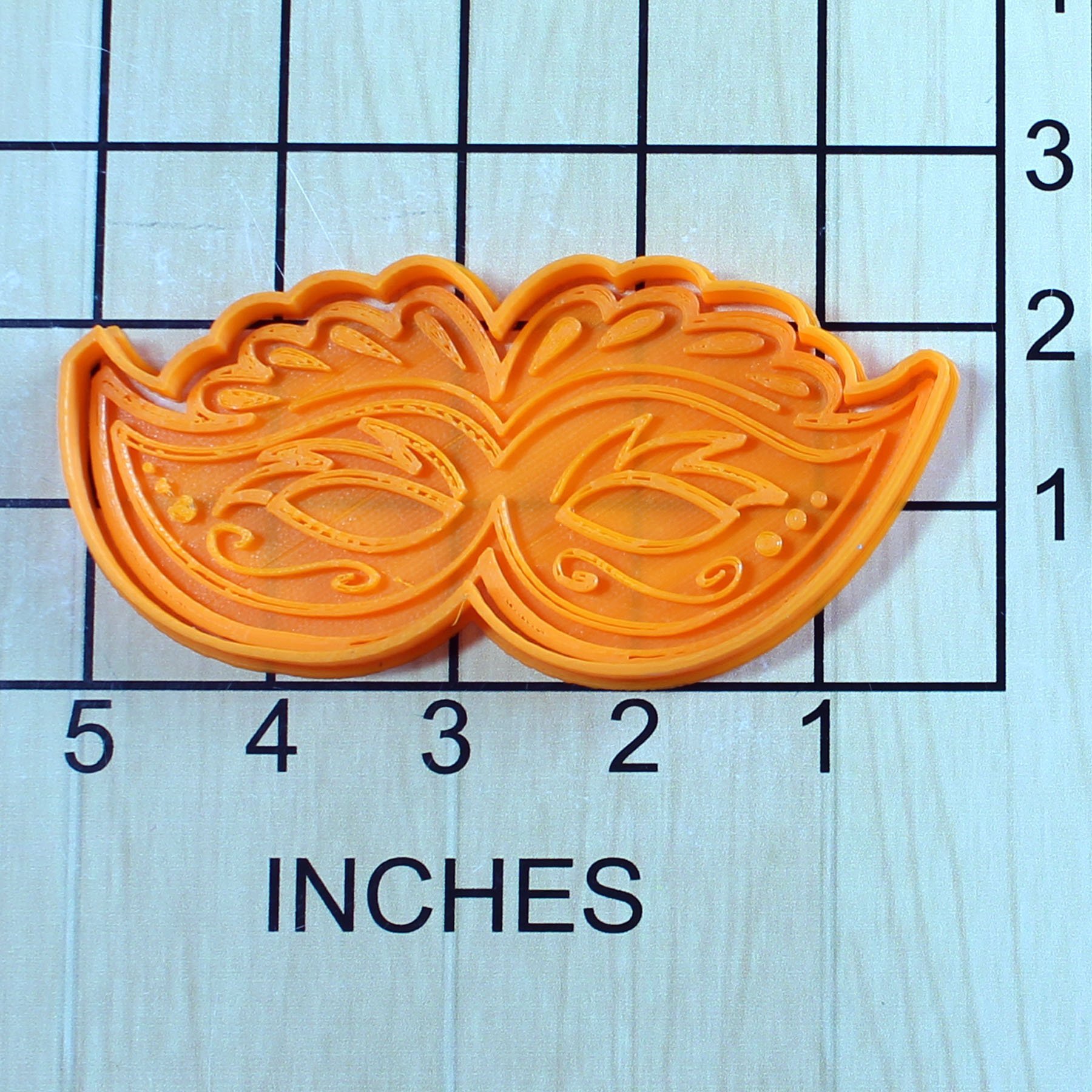 Mardi Gras Mask Fondant Cookie Cutter and Stamp Set #1641 - Perfect for Mardi Gras Party Decorations, Themed Cookies, and DIY Baking Projects