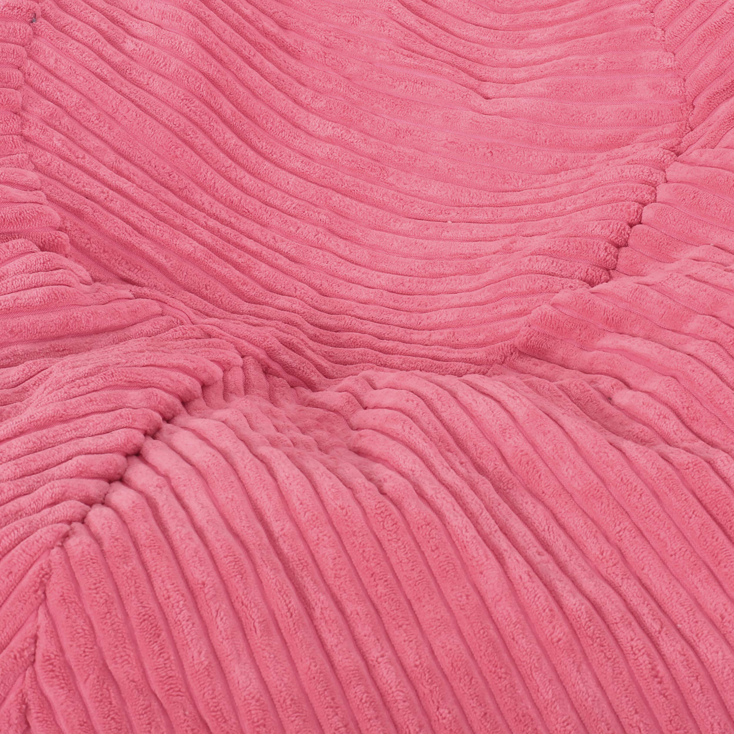 Christopher Knight Home Samantha 3 Foot Beanbag Chair - Soft Pink Rose Color for Kids & Teens - Perfect for Bedroom, Dorm, Game Room & Lounge Relaxation
