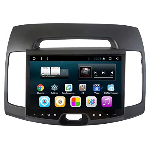 TOPNAVI 10.1 Inch Android 7.1 Car Stereo GPS Navigation System for Hyundai Elantra 2011-2016 - Quad Core, 32GB ROM, WiFi, 3G, RDS, Mirror Link, Bluetooth - Perfect for Road Trips & Daily Commuting