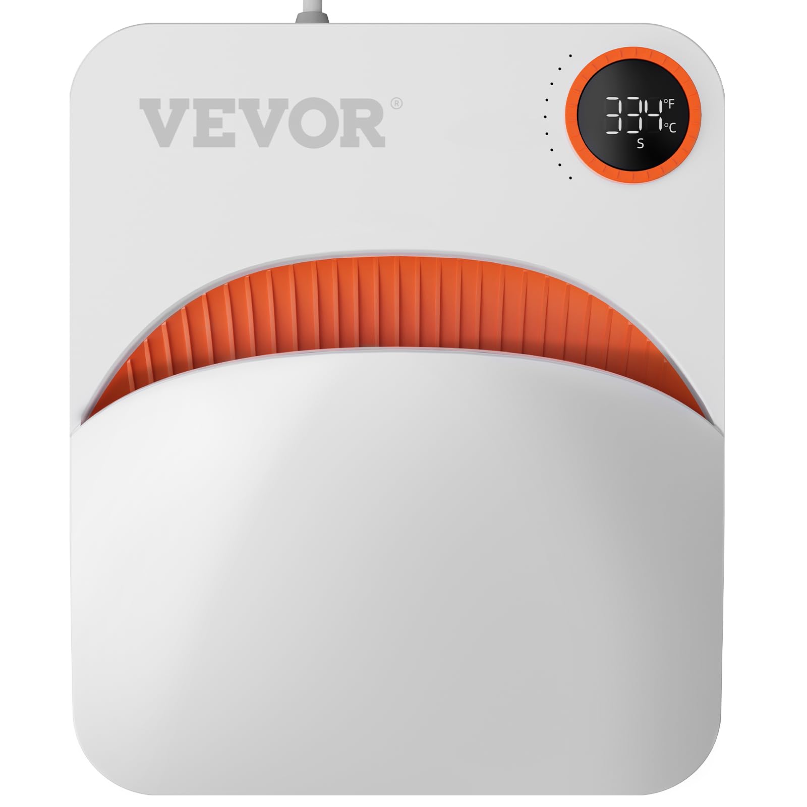 VEVOR 7x6 Inches Portable Heat Press Machine for T-Shirts, Bags, HTV & Pillows - Multifunctional Sublimation Transfer Press with Teflon Coating - Perfect for DIY Vinyl Projects, Home Crafting & Small Business Printing
