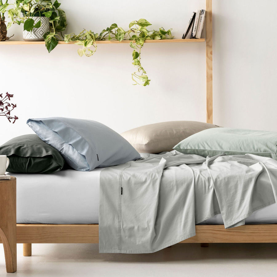 Augusta 100% Cotton Fitted Sheet 500 Thread Count White - Premium Long Single Bed Sheet Set | Soft Breathable Bedding for Guest Rooms, Dorms & Cozy Sleep