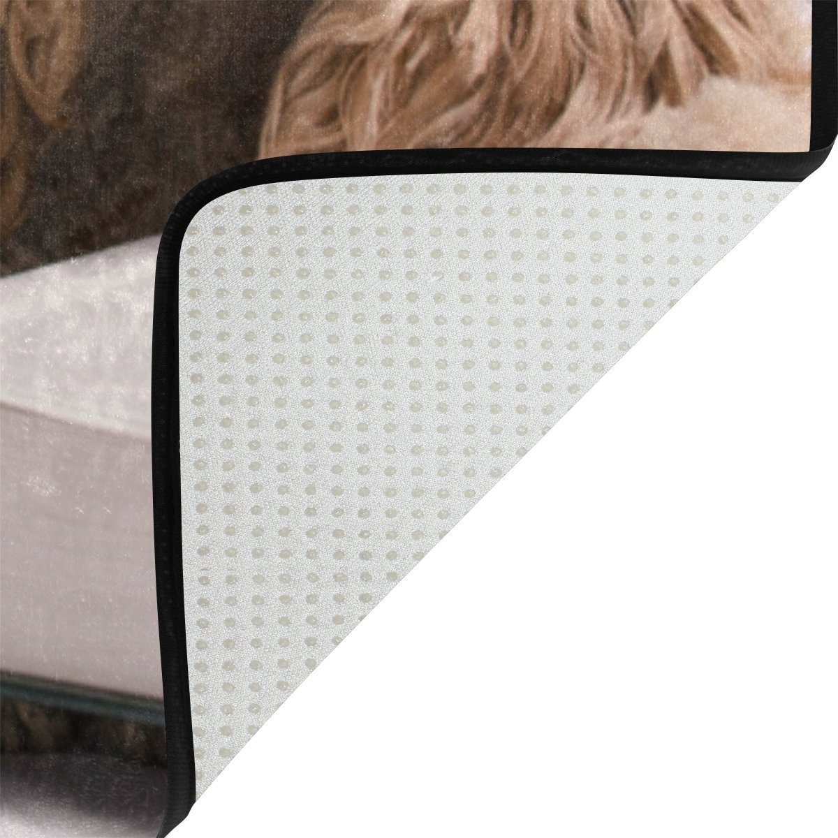 ALAZA Hipster Spaniel Puppy Dog Reading Book Area Rug - 5'3