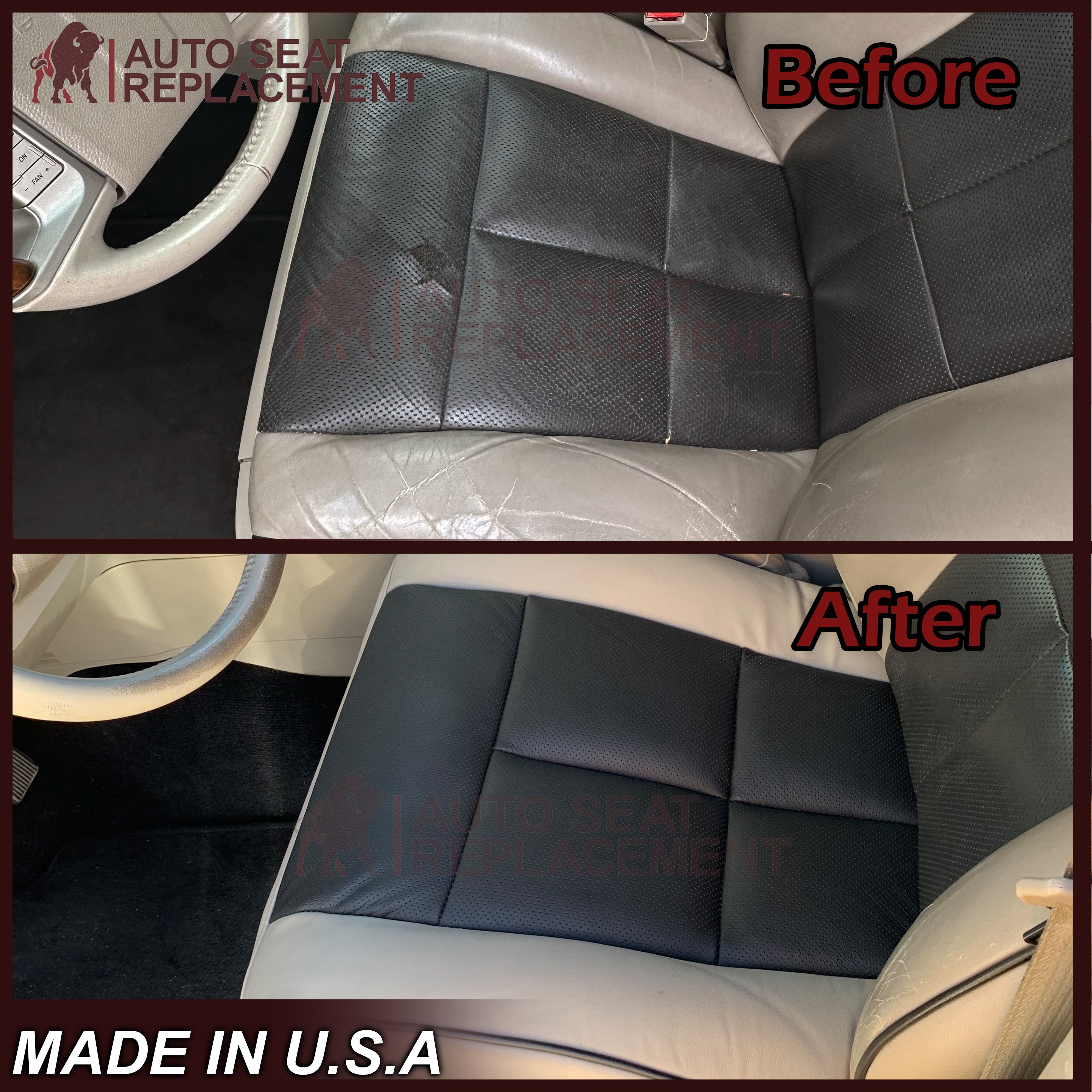 2010-2013 Lincoln Navigator Seat Covers - Premium Black/Tan Leather or Vinyl Protection for Car Interior - Perfect for Road Trips & Family Adventures
