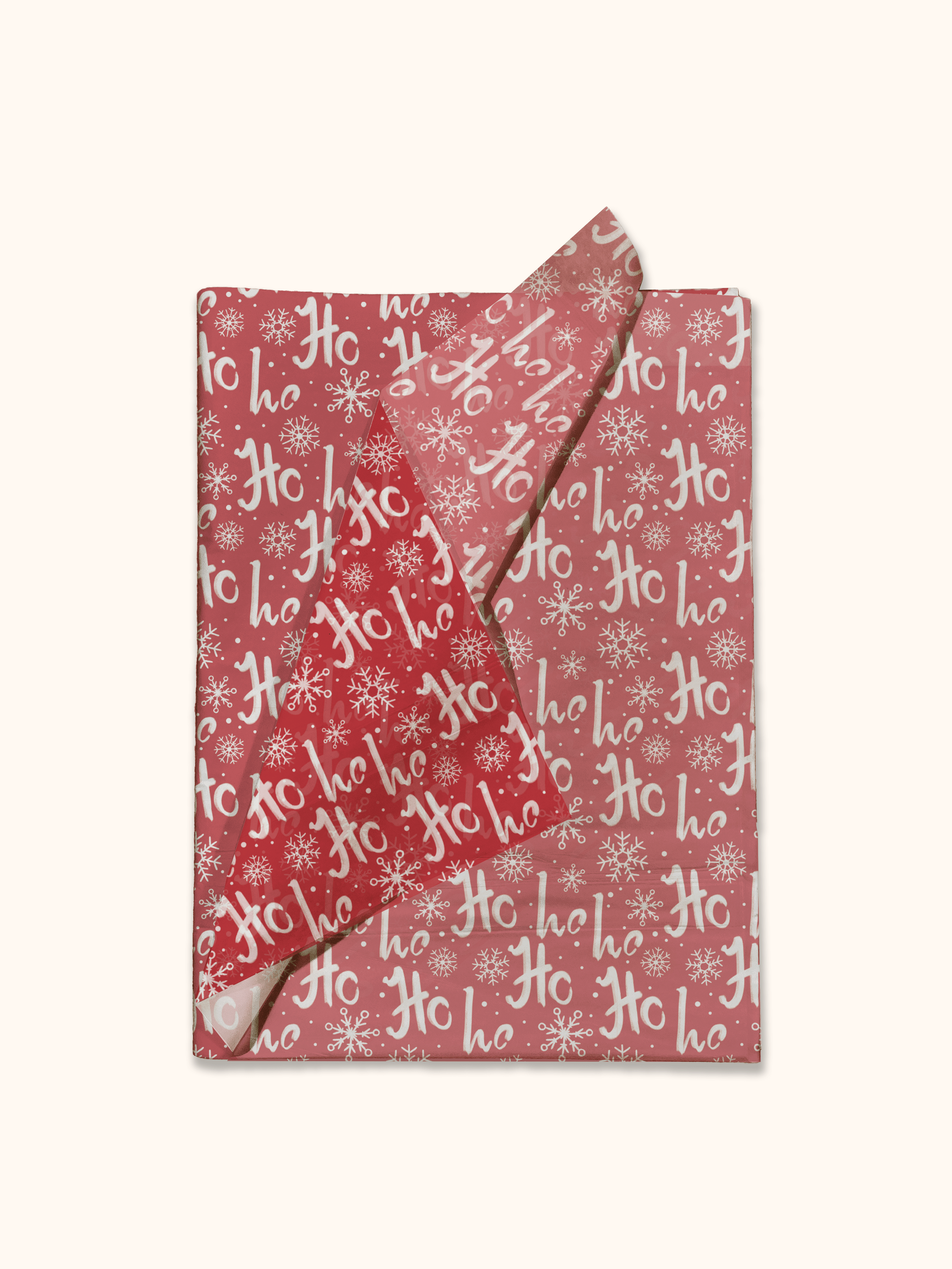 Festive Christmas Ho Ho Ho Tissue Paper - Holiday Gift Wrapping & Party Decorations for Presents, Gift Bags, Stocking Stuffers & Holiday Celebrations