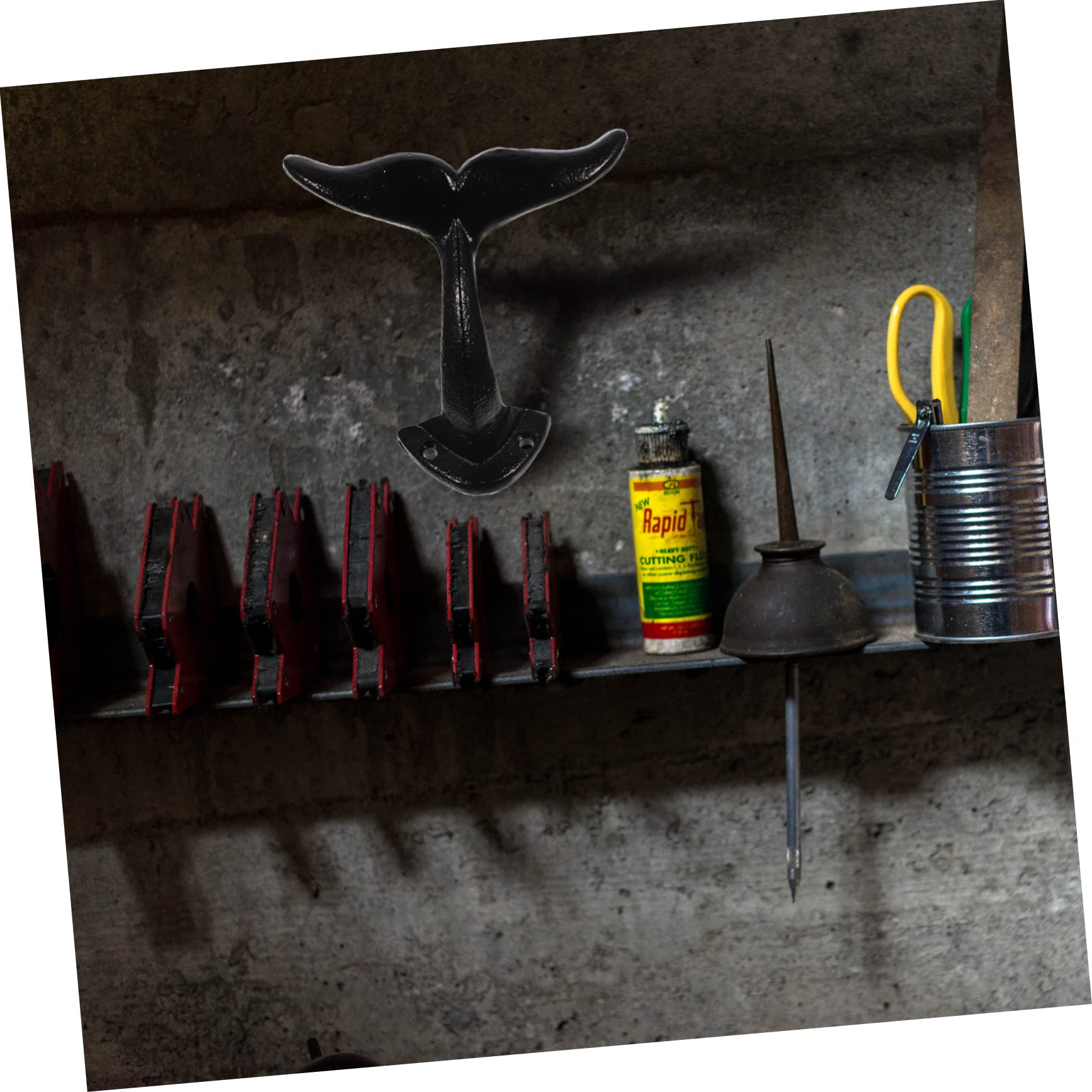 LIFKICH Garage Organization Tool - Heavy Duty Wall Mount Hooks with Fish Tail Design for Sturdy Storage - Perfect for Hanging Tools, Bikes, and Garden Equipment in Garage, Shed, or Workshop
