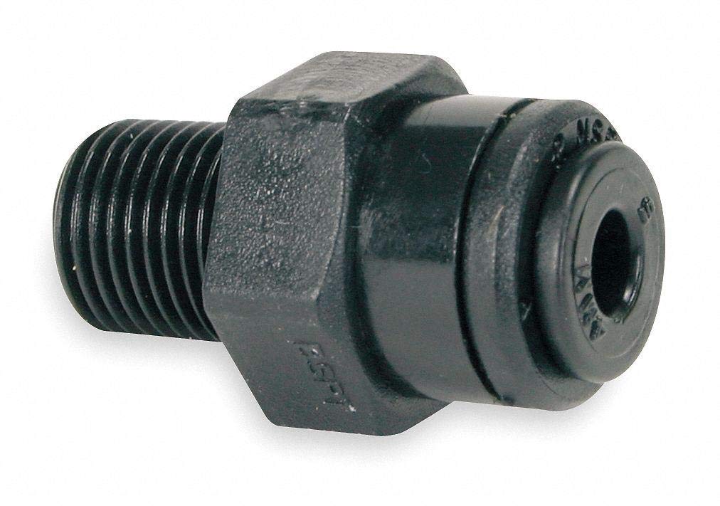 John Guest 8mm Acetal Copolymer Male Tube Fitting Adapter - PM010801E-PK10 for Water Filtration, Pneumatic Systems & Beverage Dispensing