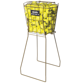 Gamma Ball Hopper Hi Rise Gold 75 - Premium Tennis Ball Pickup & Storage Container for Courts & Training