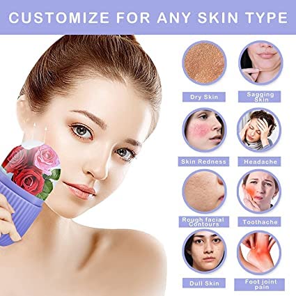 K KUDOS ENTERPRISE Ice Roller for Face - Cooling Face Massager to Enhance Skin Glow, Reduce Puffiness & Tighten Pores | Perfect for Morning Routine, Post-Workout Recovery & Skincare Regimen