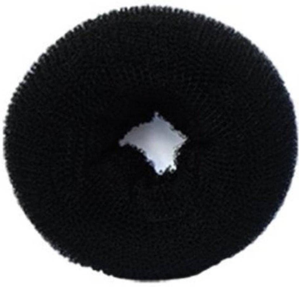 YellowPumpkin Hair Donut Bun Maker - 2 Pack Black Hair Accessories for Perfect Ballerina, Messy & High Buns - Great for Workouts, Weddings & Everyday Styling