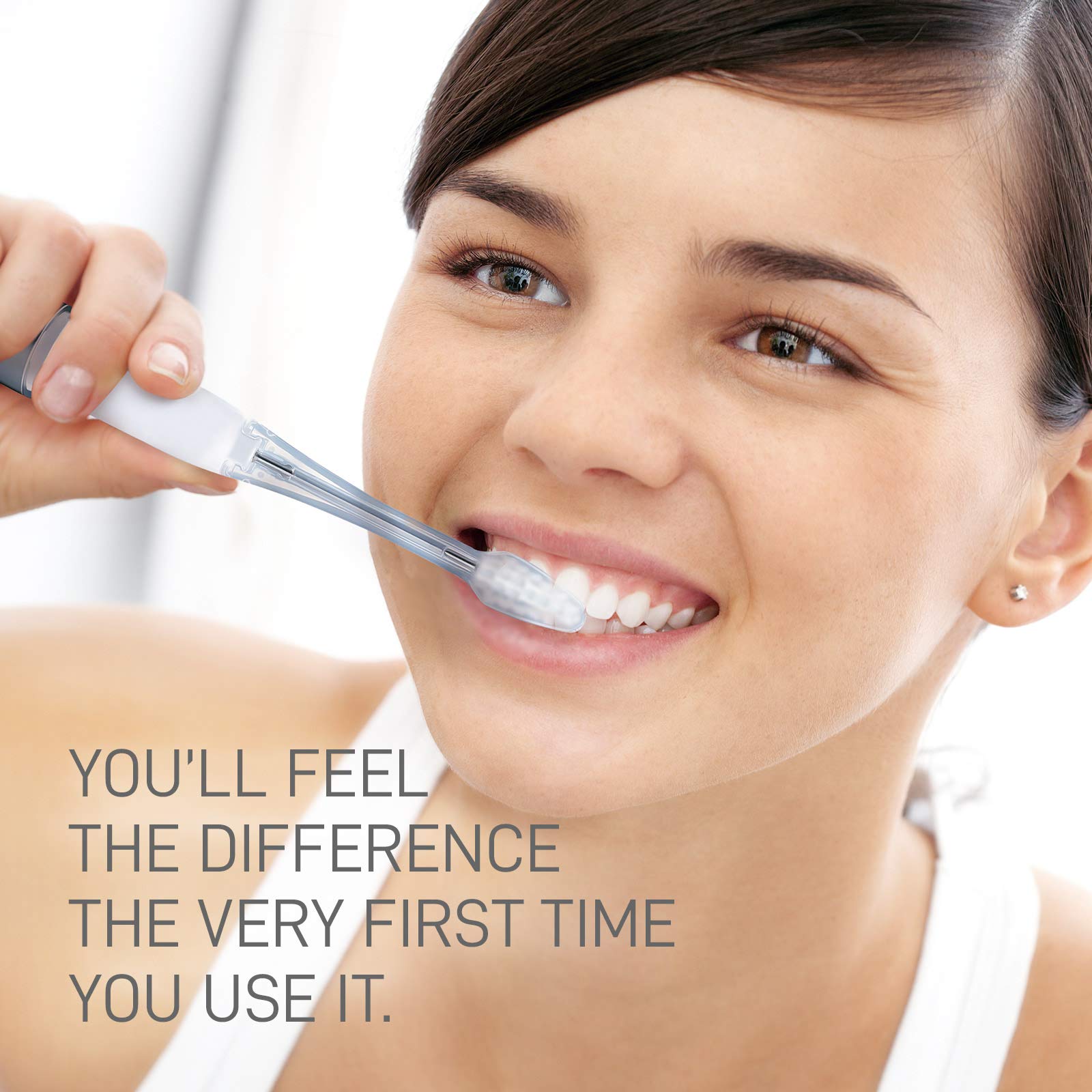 Ionic Kiss Ionpa DH Electric Toothbrush - White & Black, 3 Brushing Modes, 2 Japanese Soft Bristle Brush Heads, Built-in Timer for Effective Cleaning | Perfect for Home Use, Travel & Daily Oral Care