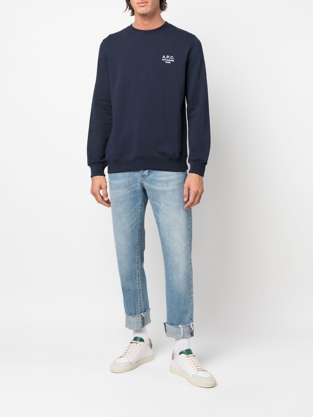 A.P.C. Blue Cashmere Sweater for Women | Soft & Warm Winter Pullover | Perfect for Office, Travel & Casual Outfits