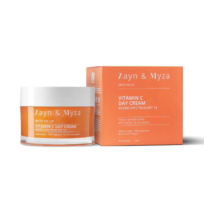 ZM Zayn & Myza Vitamin C Brightening Day Cream 50ml - Hydrating & Glowing Skin Care for Daily Use, Morning Routine