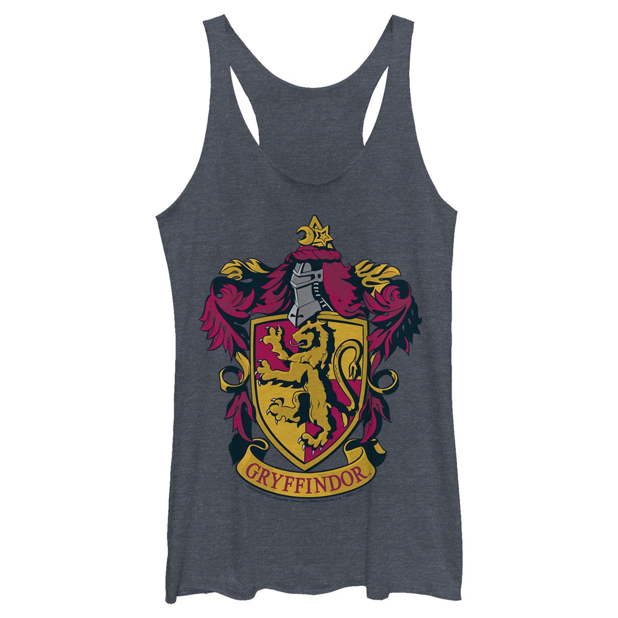 Harry Potter Gryffindor House Crest Women's Racerback Tank Top - Casual Cosplay, Movie Marathon & Fantasy Fandom Apparel
