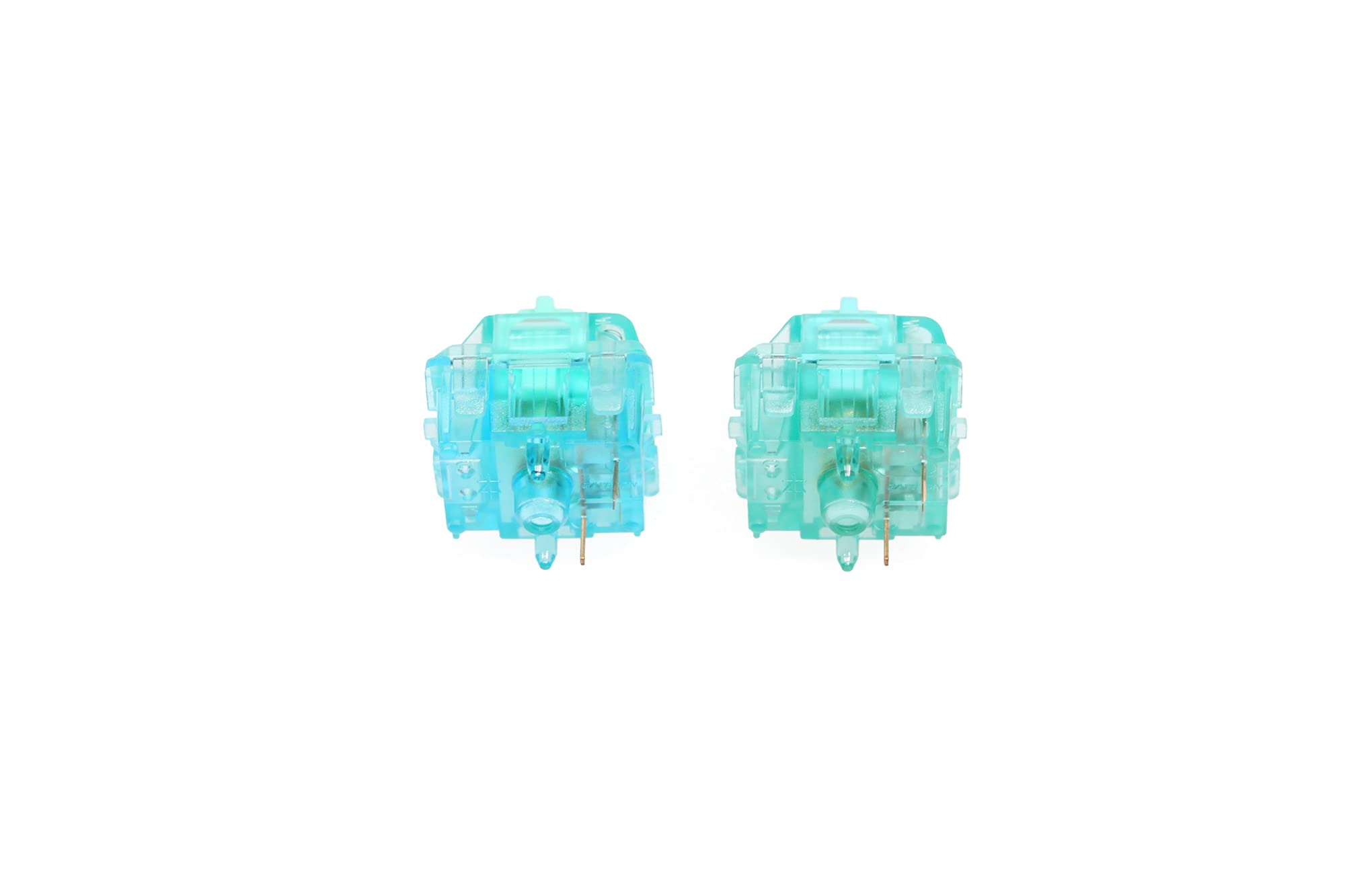 Gateron Turquoise Tealio Linear Switch 63.5g/65g 5-Pin SMD RGB MX Mechanical Keyboard Switch - Cyan Colorway (110-Pack) | Smooth Typing & Gaming for Custom Keyboards