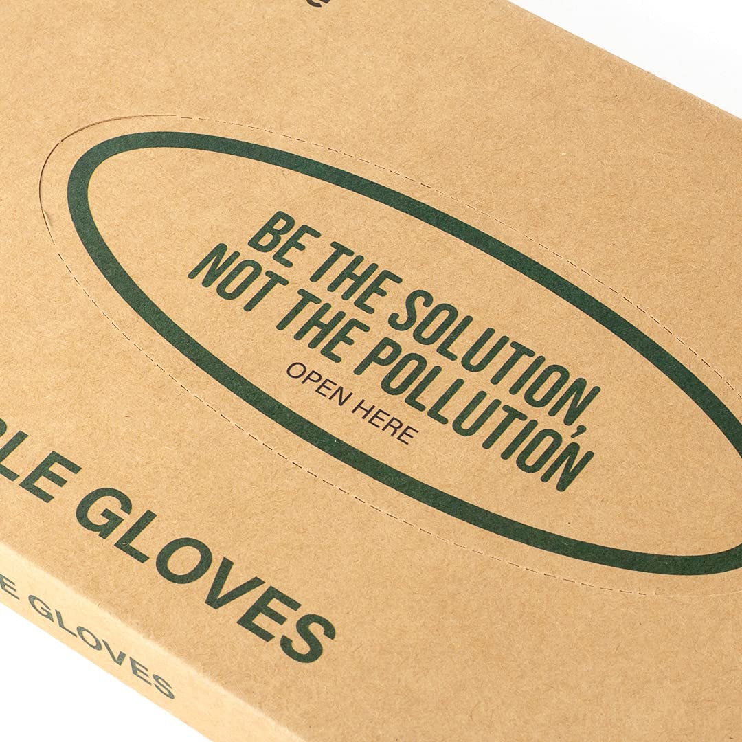 Eco-Friendly Compostable Gloves for Restaurants & Catering - Small Disposable Gloves for Food Service, Handling & Hygiene - Perfect for Chefs, Bakers & Caterers