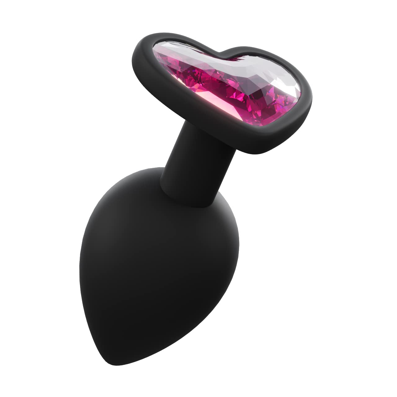 3-Piece Diamond Studded Anal Training Butt Plug Set (Black) - Soft Silicone Beginner's Kit with Flared Base & Velvet Gift Bag - Adult Fetish Toys for Couples & Solo Play - Perfect for Spicing Up Date Nights & Exploring New Sensations
