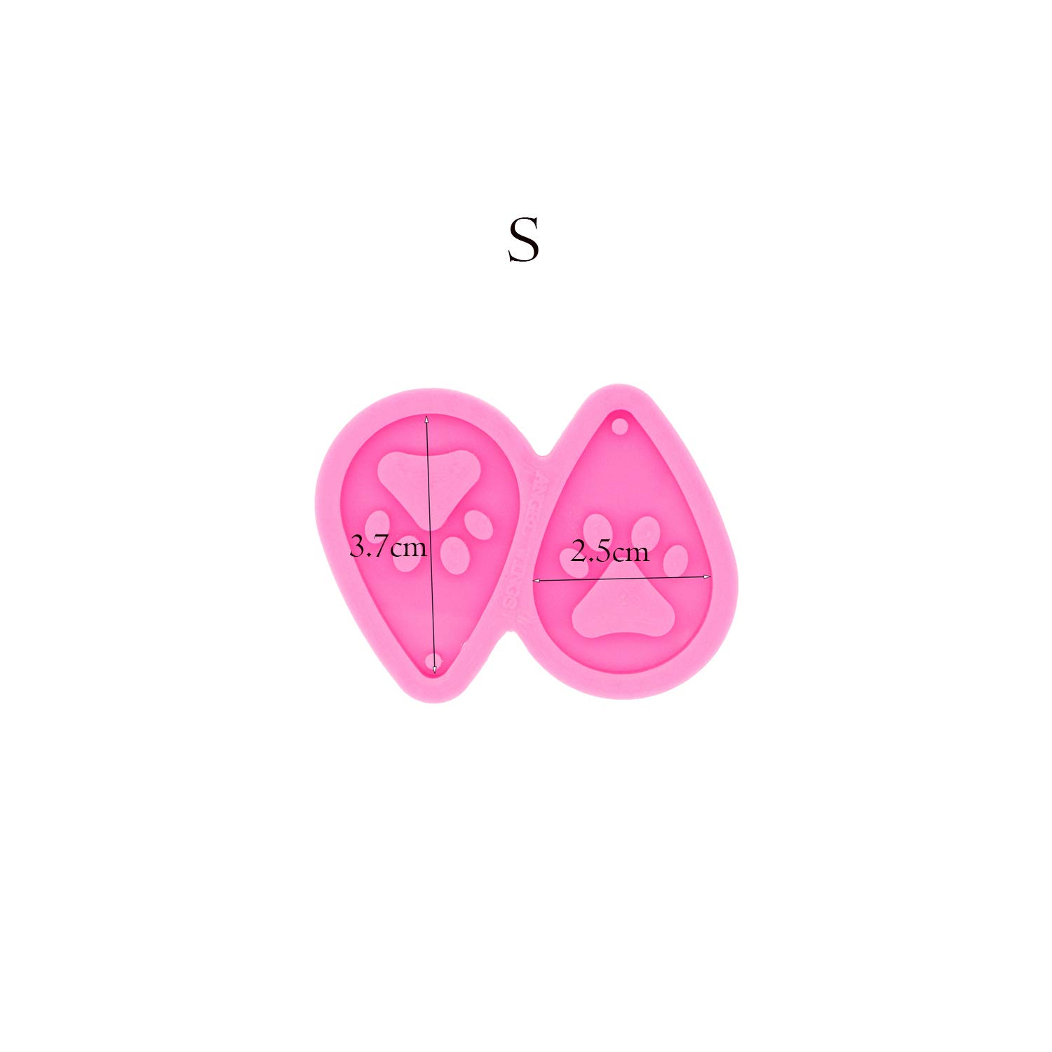 Angel Wings & Bear Paw Silicone Resin Molds for DIY Jewelry Making - Water Droplet Shape Earring Molds, Hollow Epoxy Resin Casting Molds for Women's Earrings, Pendants & Craft Projects - Perfect for Handmade Gifts, Party Favors & DIY Jewelry Business