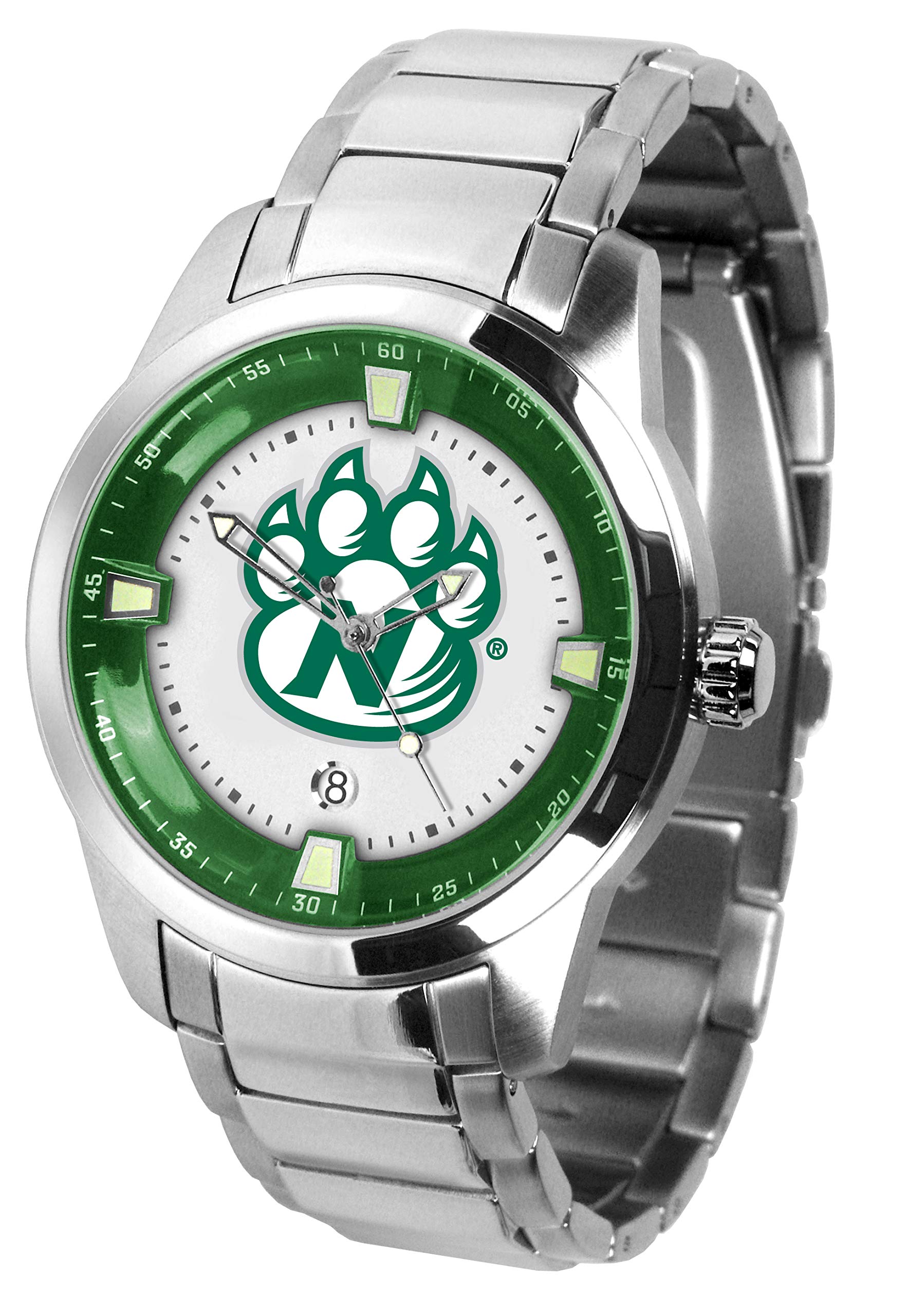 Sun Time Men's Collegiate Titan Stainless Steel Watch - Waterproof Sports Watch for Men, Casual & Business Wear, Durable Analog Wristwatch for College Students & Professionals