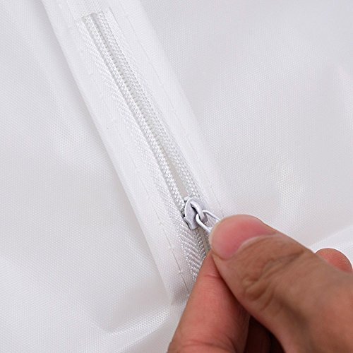 Bringsine 5-Pack Clear Hanging Garment Bags - Lightweight PEVA Suit Storage with Full Zipper, Moth-Proof & Breathable Dust Cover for Closet Organization (60x120cm) - Perfect for Travel, Wedding Dresses, and Seasonal Clothing Storage