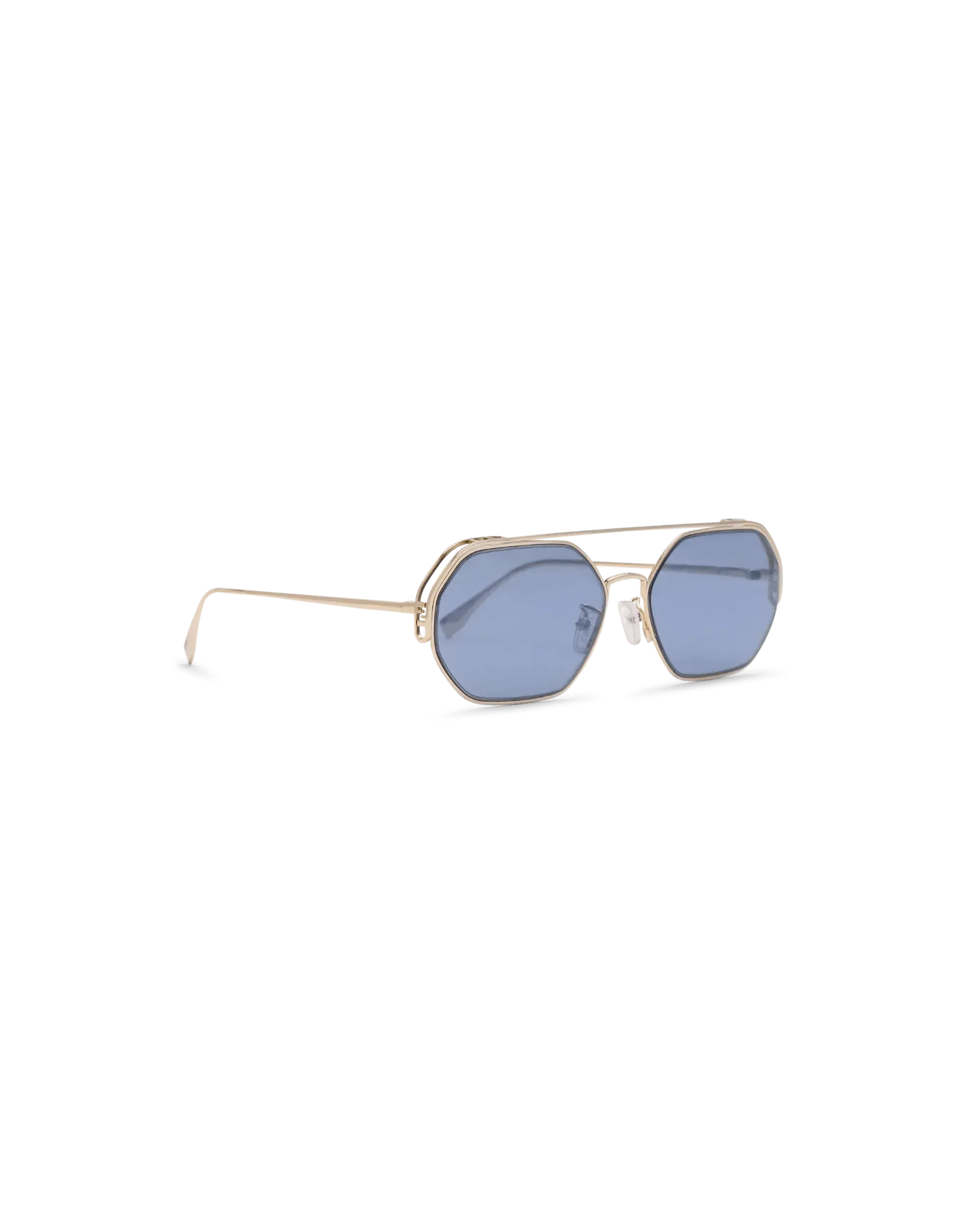 Blue Lens O’Lock Hexagonal Sunglasses - Polarized UV Protection for Men & Women - Trendy Retro Style for Outdoor, Driving, Beach & Fashion