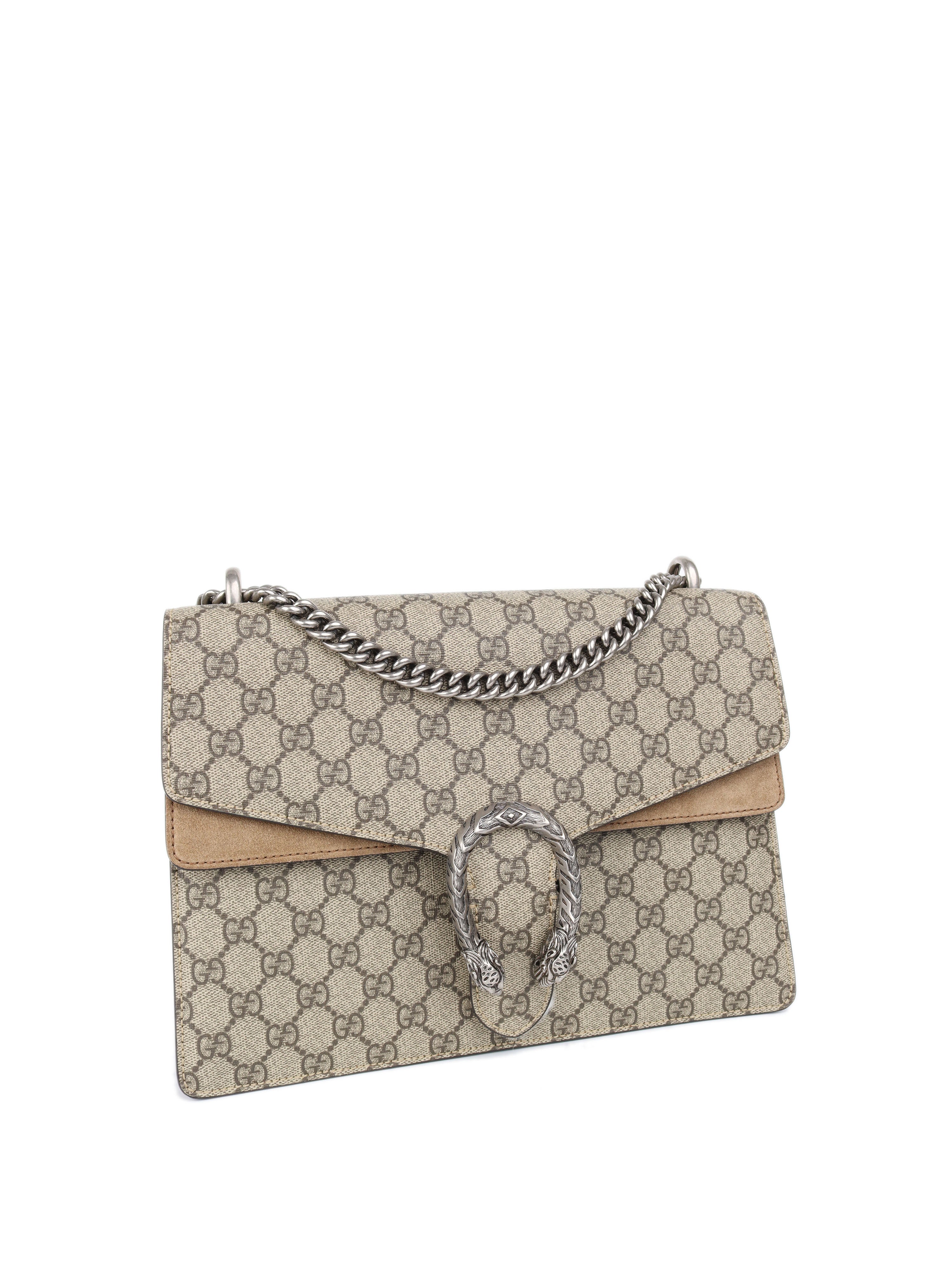 Gucci Medium Dionysus GG Supreme Shoulder Bag for Women - Luxury Designer Crossbody Bag with Chain Strap - Perfect for Work, Travel & Evening Events
