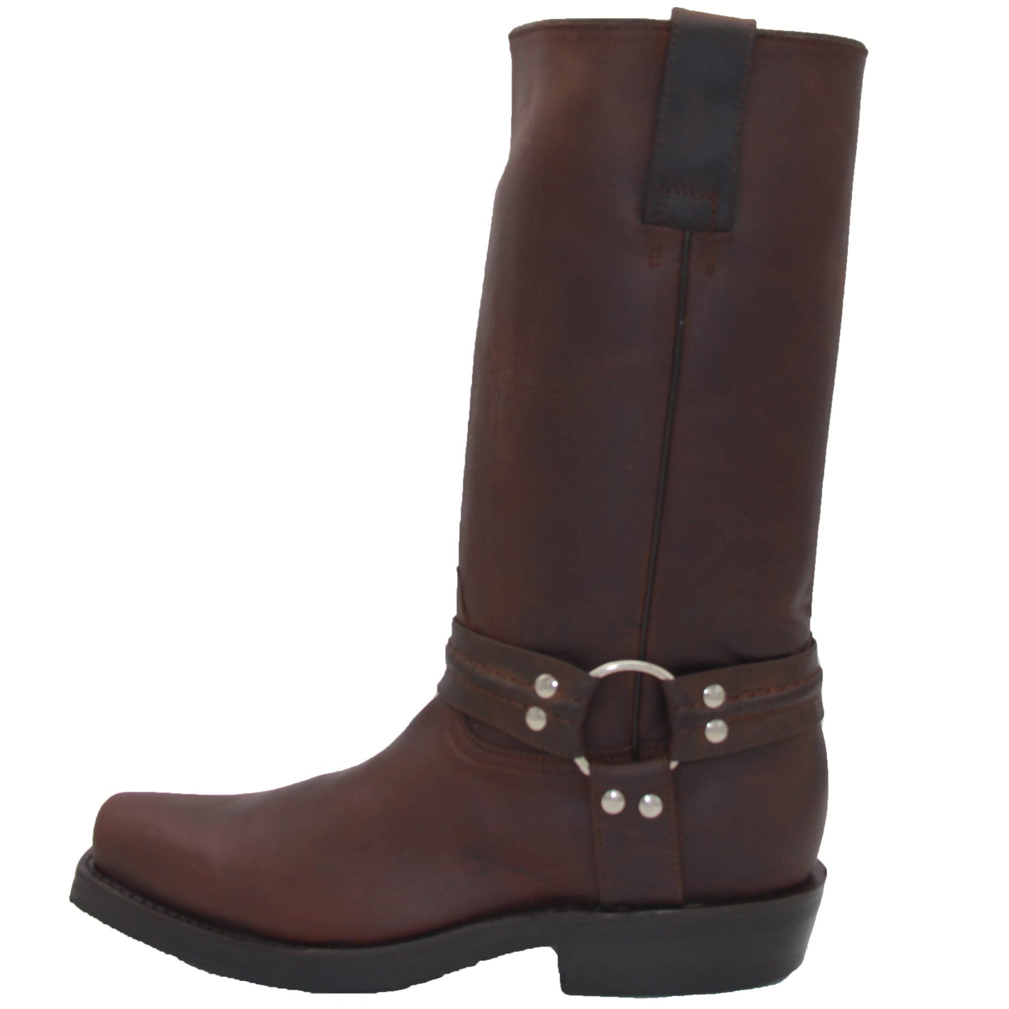 Men's Genuine Leather Harness Western Biker Boots - Stylish & Durable Riding Boots for Motorcycle Enthusiasts | Perfect for Biker Rides, Cowboy Fashion & Outdoor Adventures
