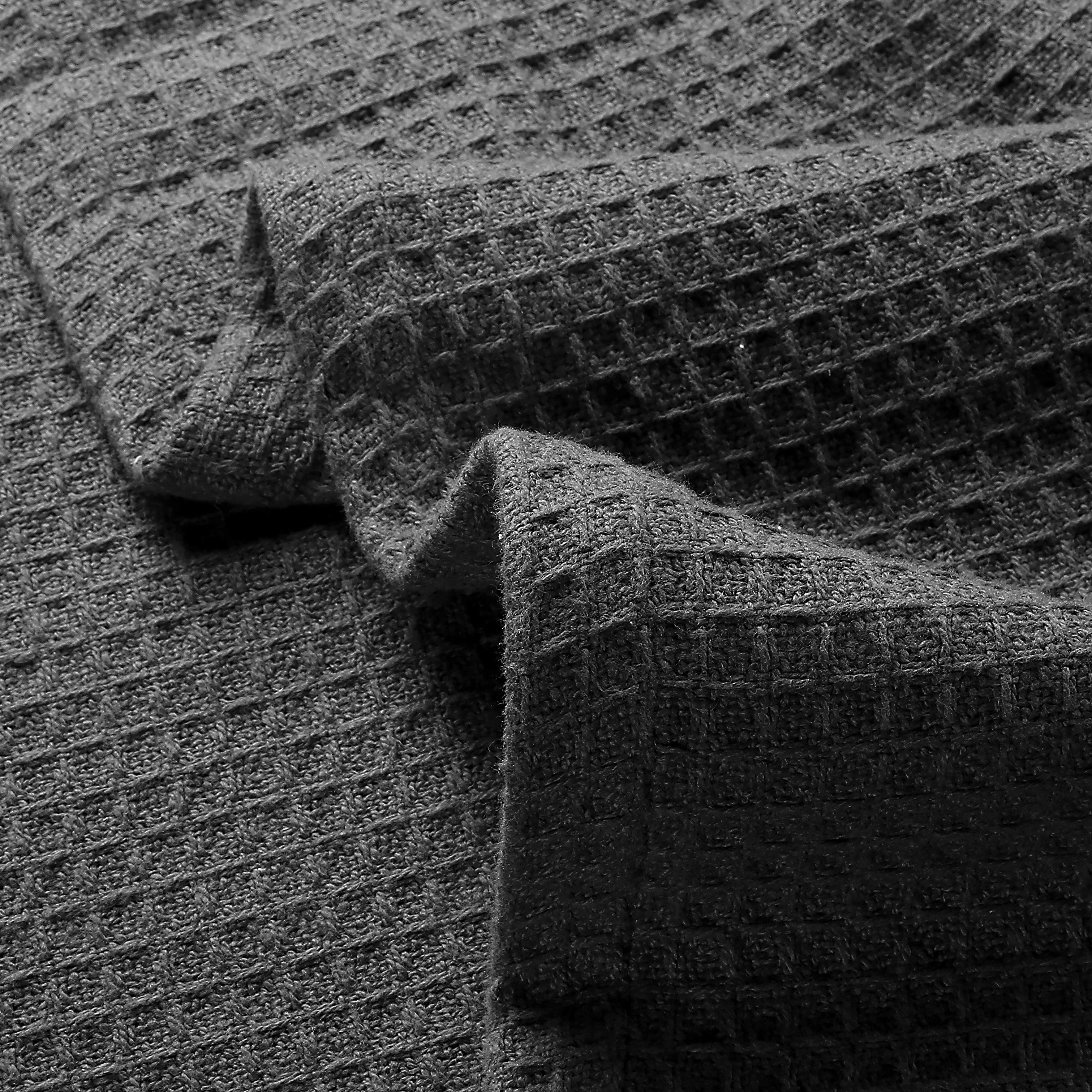 Glamburg 100% Cotton Thermal Blanket - Queen Size Waffle Weave Bed Blanket | Breathable, Soft & All-Season Comfort | Perfect for Cozy Nights, Guest Rooms & Winter Warmth