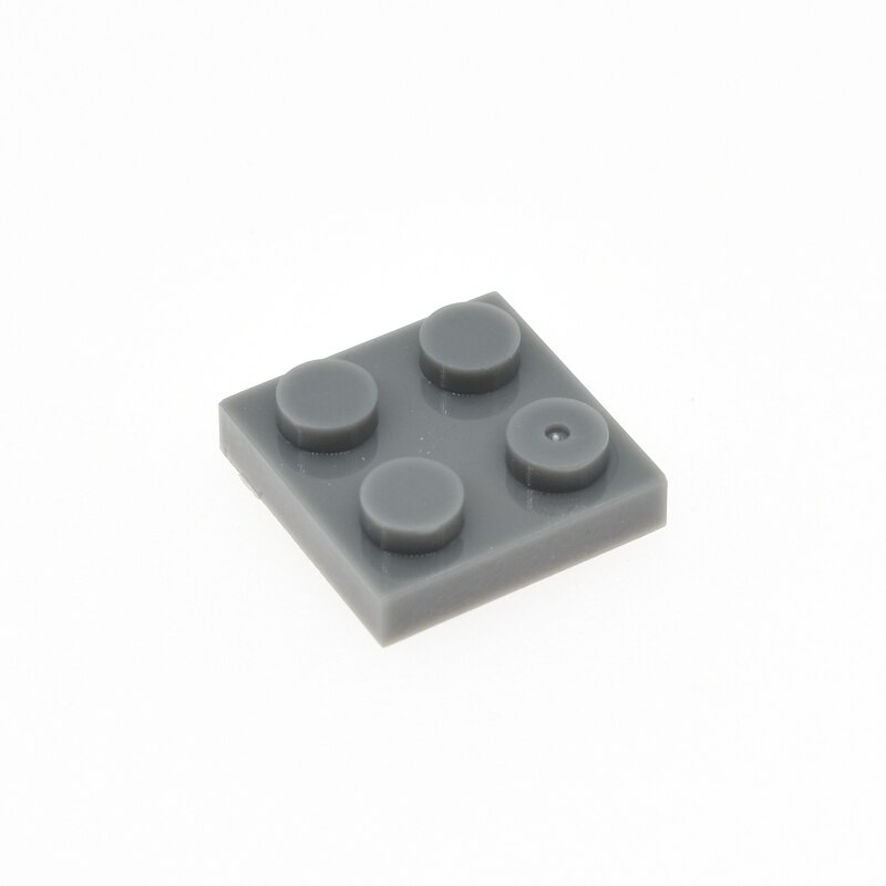 20-Piece 2x2 Building Plates - LEGO-Compatible MOC Bricks (3022) for DIY Models, Kids' Play & Creative Construction Projects