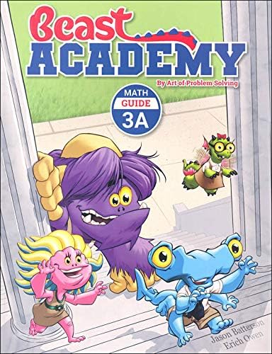 Beast Academy Grade 3 Complete Math Books Set (8 Books) - Math Guide & Practice Workbooks 3A, 3B, 3C, 3D | Homeschool Curriculum, Elementary Math Learning for Kids Ages 8-10