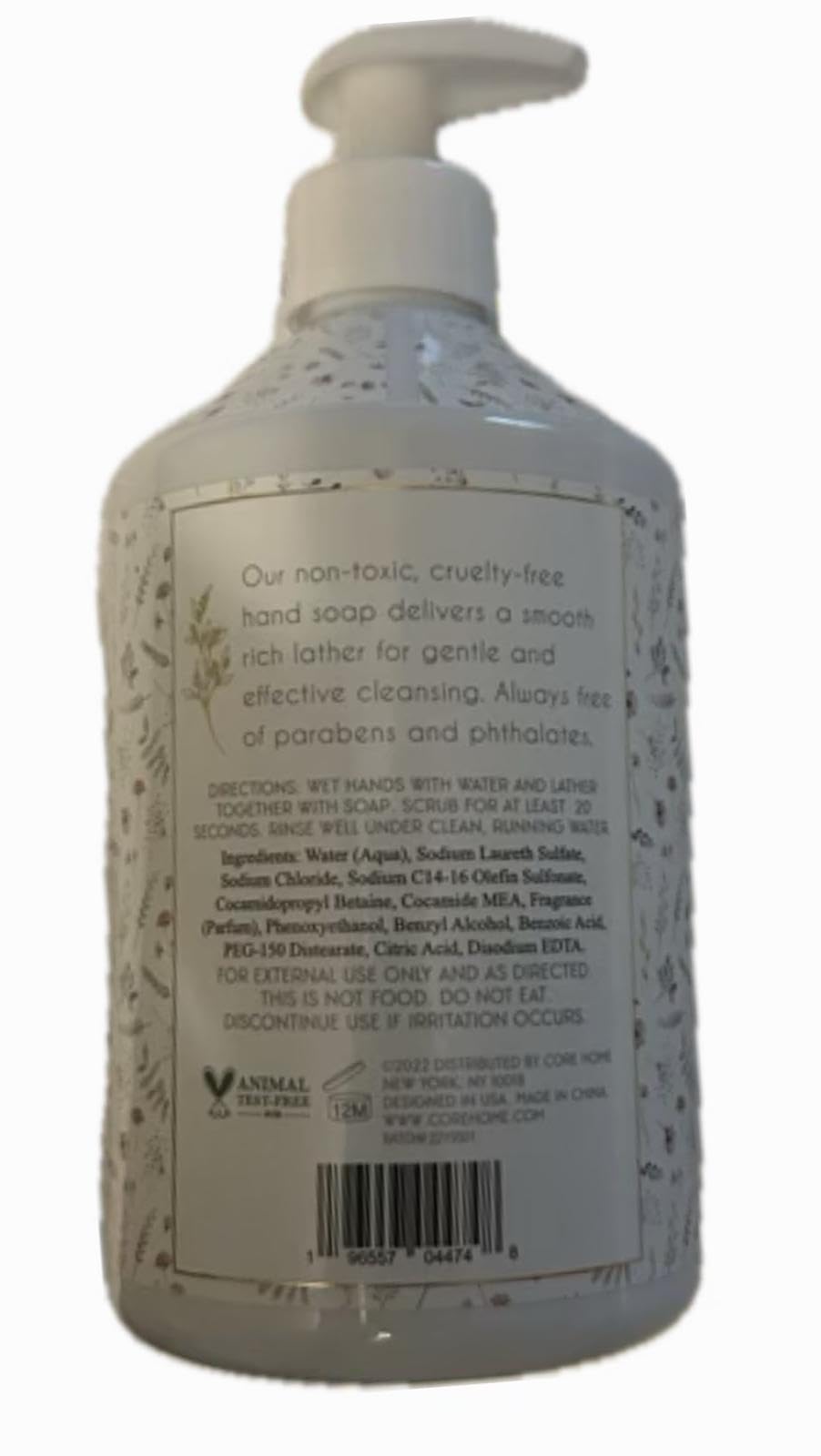 Refreshing Grapefruit & Rosemary Hand Soap - 21.6 fl oz (640ml) | Natural Antibacterial Foaming Soap for Kitchen, Bathroom & Office | Vegan & Cruelty-Free