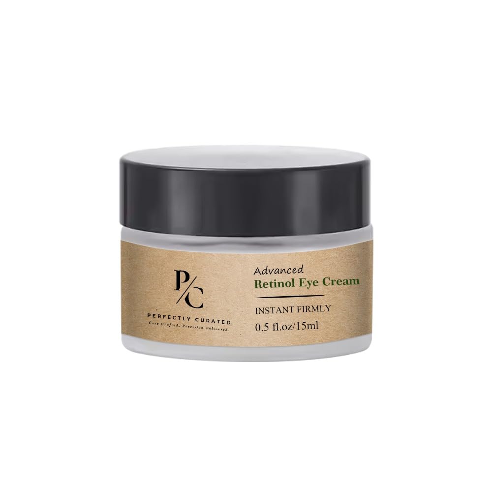 Best Retinol Eye Cream for Wrinkles, Dark Circles & Puffiness - Anti-Aging Treatment with Caffeine & Peptides to Brighten & Firm Skin - 15ml Dark Circle Remover for Women & Men - Perfect for Night Routine & Travel
