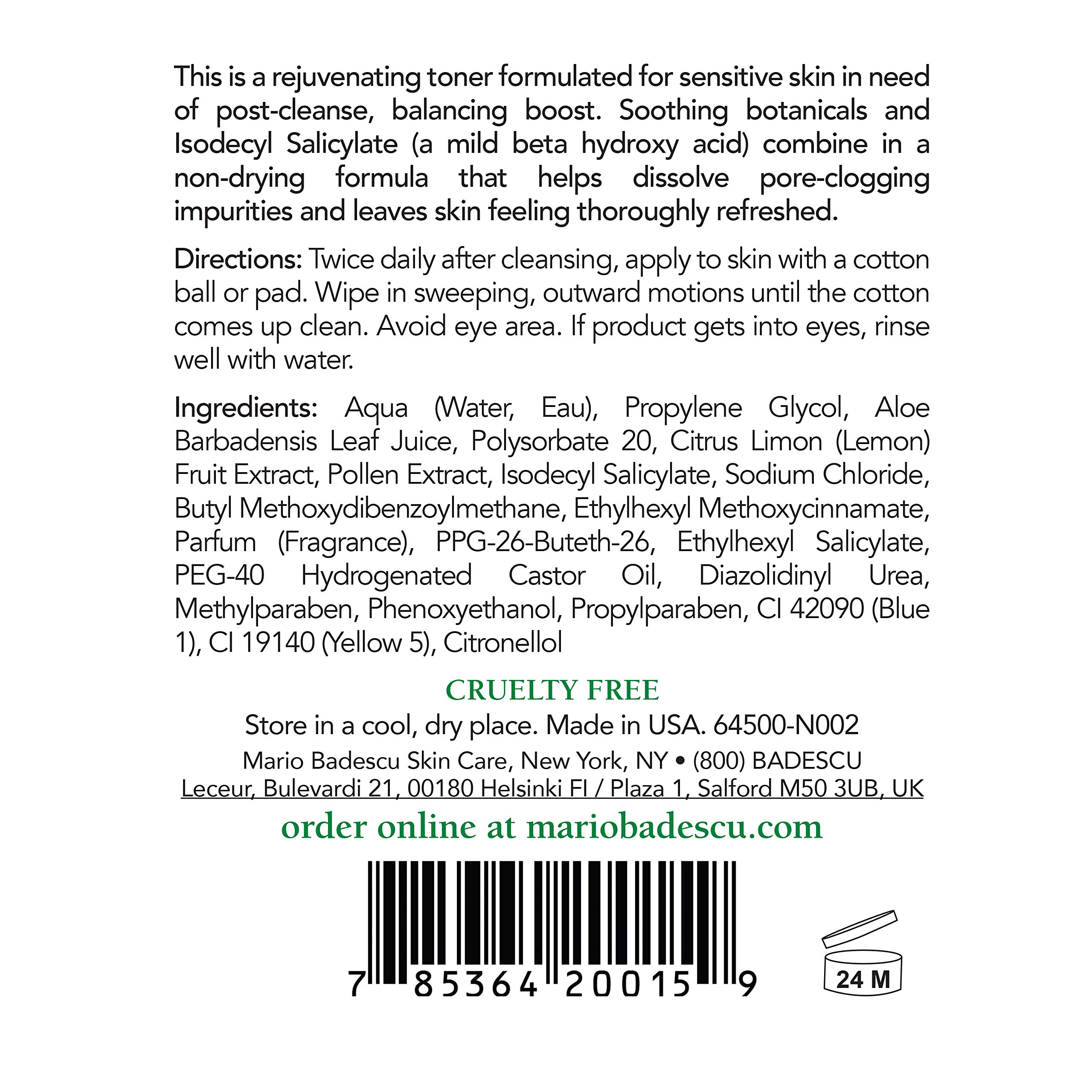 Mario Badescu Keratoplast Cleansing Lotion Toner - Soothing & Rejuvenating Facial Toner with Aloe Vera for Dry & Sensitive Skin | Hydrating, Exfoliating & Balancing | Perfect for Daily Skincare Routine & Post-Cleansing Treatment