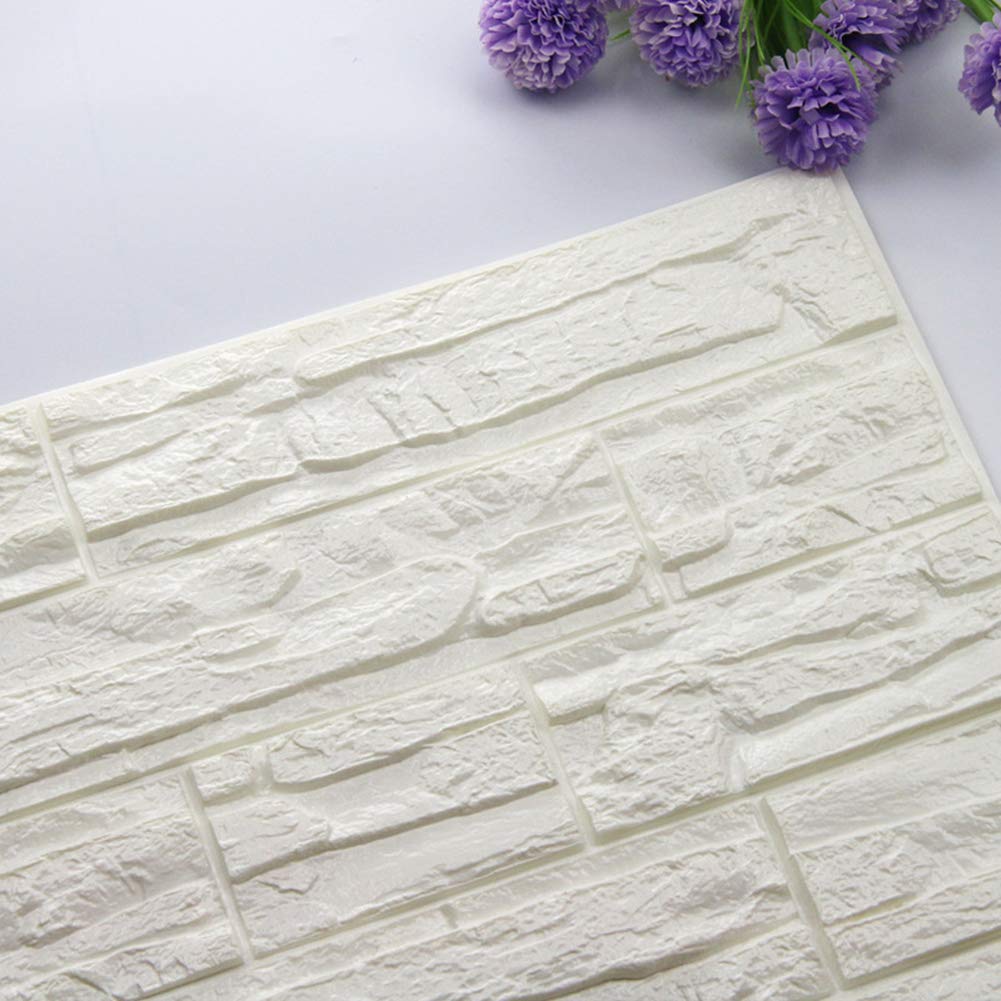 3D Brick Wall Panels - Soft PE Foam Peel and Stick Self-Adhesive Wallpaper for Kitchen, Living Room, Bedroom, Restaurant Decor - Easy DIY Home Improvement Backsplash (36