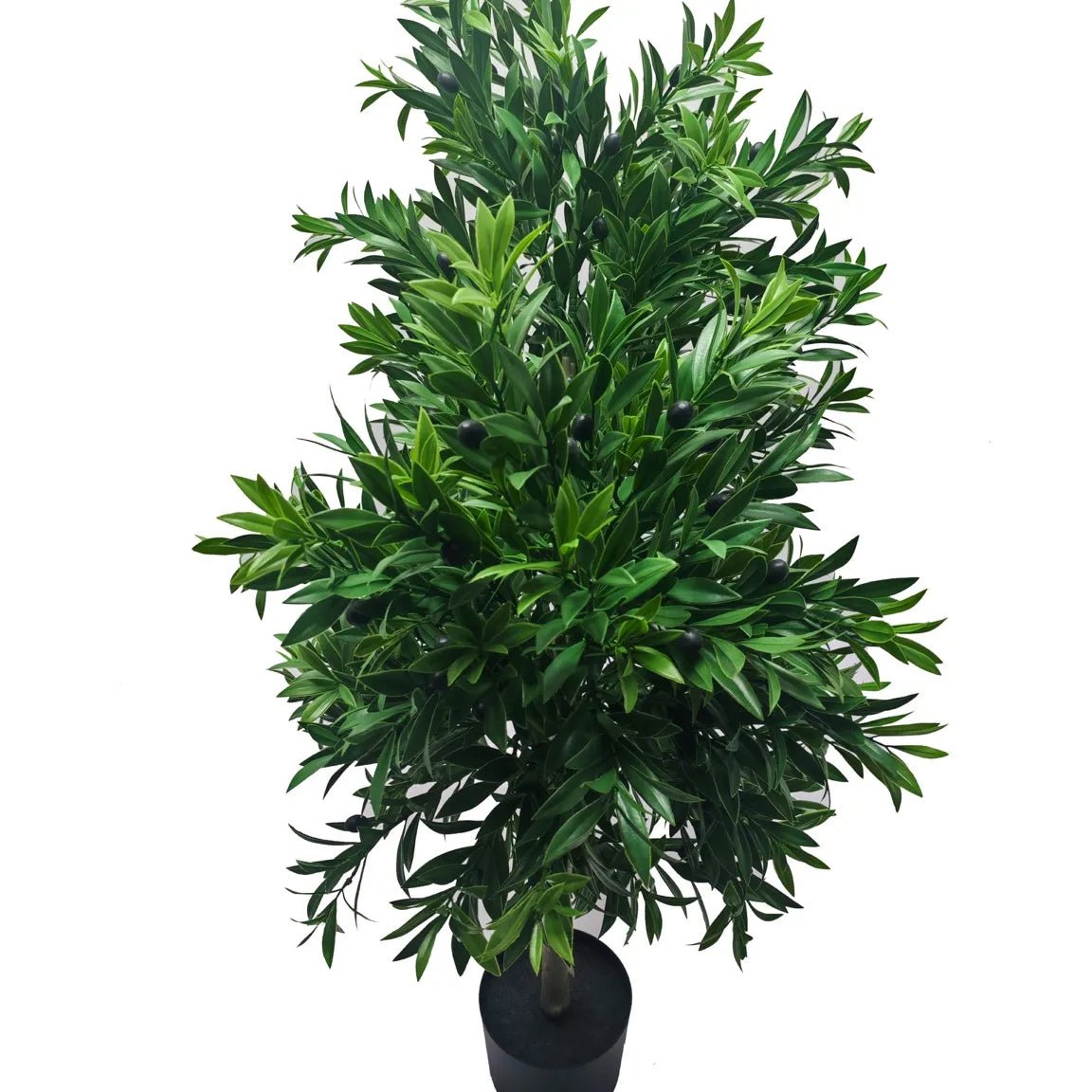 Premium 130cm Artificial Olive Tree - UV Resistant Faux Potted Plant for Home, Office & Indoor Decor