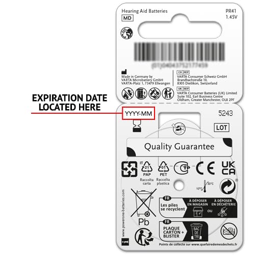 PowerOne Hearing Aid Batteries Size 312 - 50 Packs of 6 Cells | Long-Lasting Zinc-Air Batteries for Hearing Devices | Perfect for Travel, Work & Daily Use