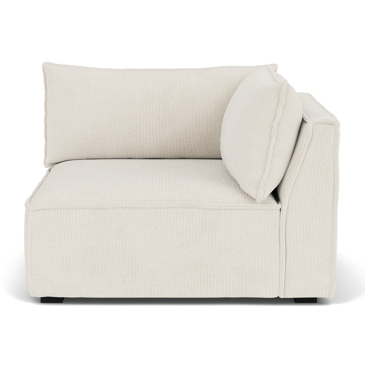 Daphne Velvet Right Corner Modular Sofa - 1 Seater Contemporary Sectional Couch for Small Spaces | Perfect for Apartments, Living Rooms & Cozy Corners