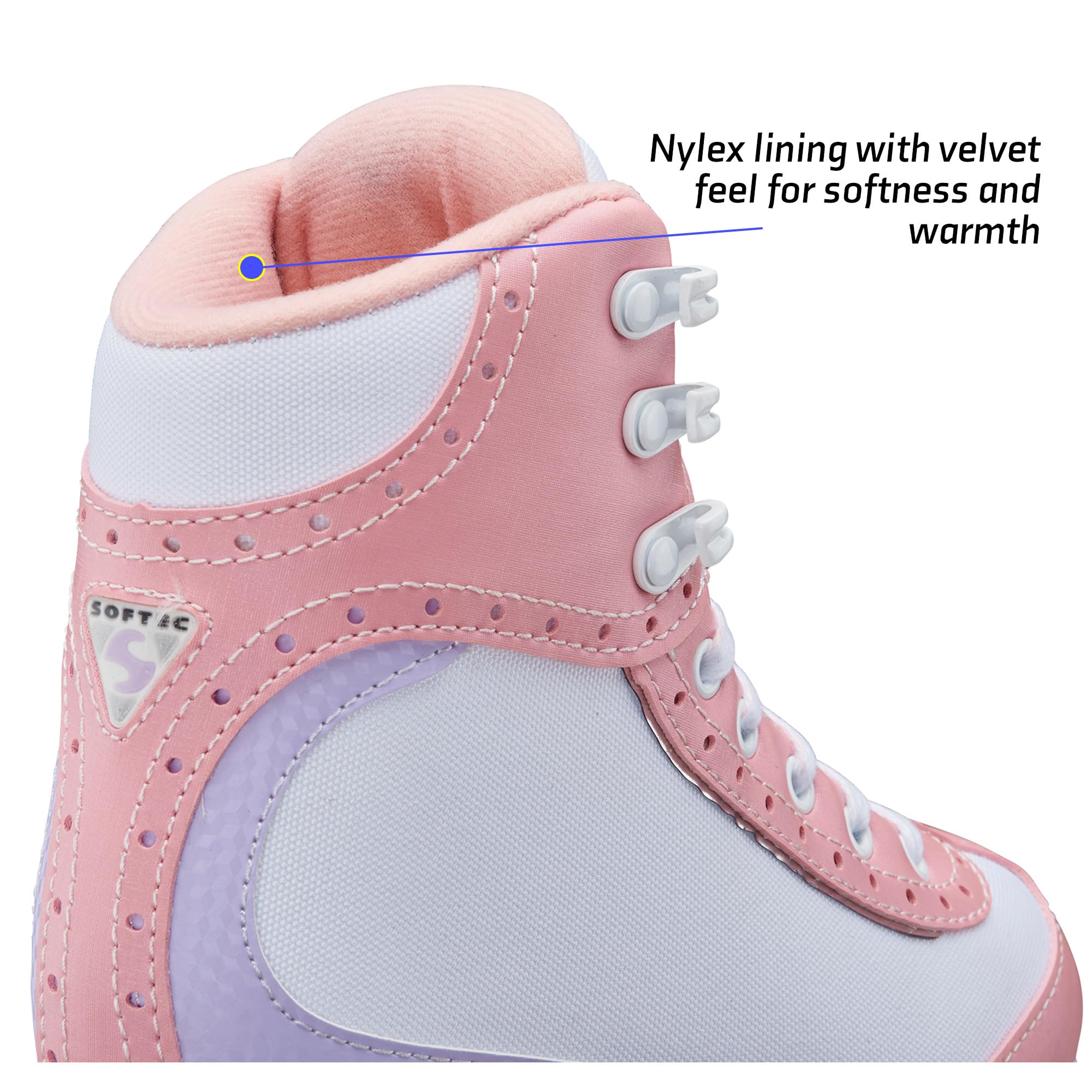 Jackson Ultima Softec Vista Women's & Girls Figure Ice Skates - Size 1.0 for Beginners & Recreational Skating - Perfect for Ice Rinks & Winter Sports