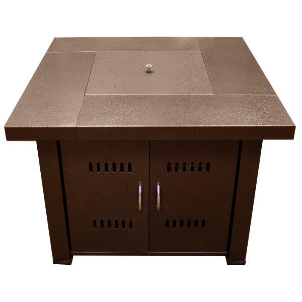 Hammered Bronze Square Fire Pit - Outdoor Fire Pit for Backyard, Patio, Camping - Durable & Stylish Fire Pit for Gatherings & Relaxation