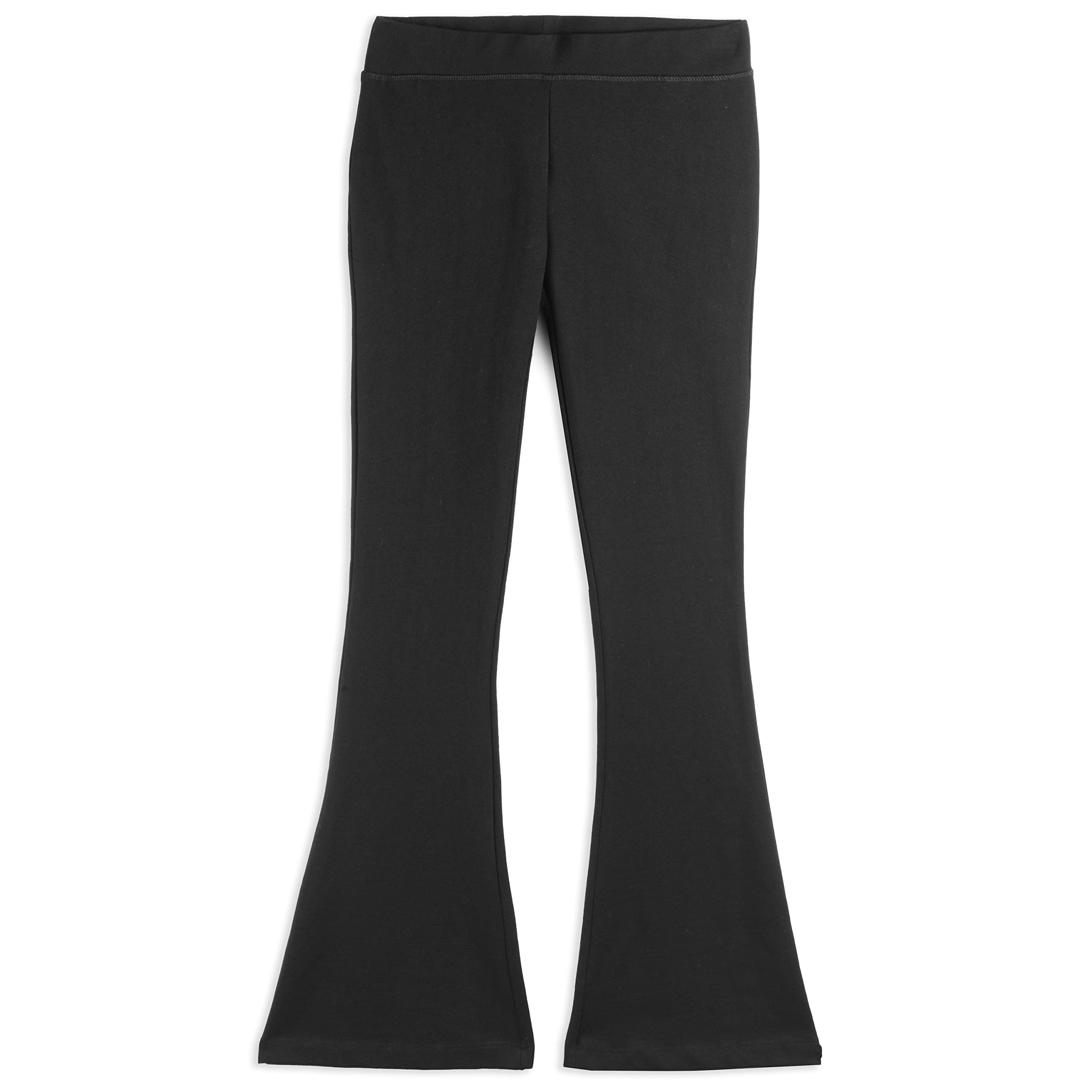 Organic Cotton Fair Trade Certified Flare Leggings for Girls - Toddler & Kids Yoga Pants | Soft & Comfortable Playtime, Dance Class & Everyday Wear