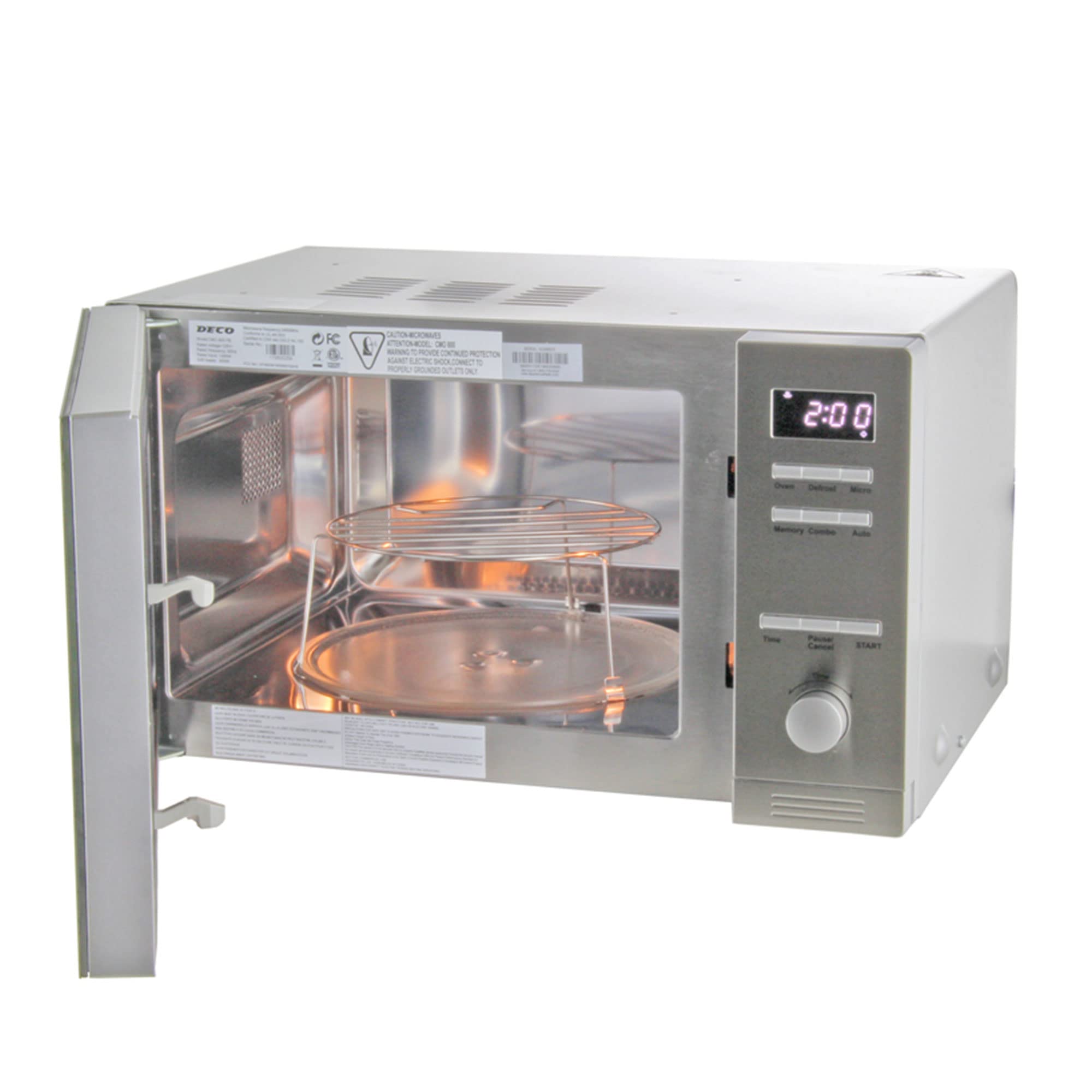Equator Hybrid Combo Microwave and Convection Oven - 0.8 Cu.Ft Compact Countertop or Built-In Stainless Steel Appliance for Small Kitchens, Apartments, Dorms & RVs