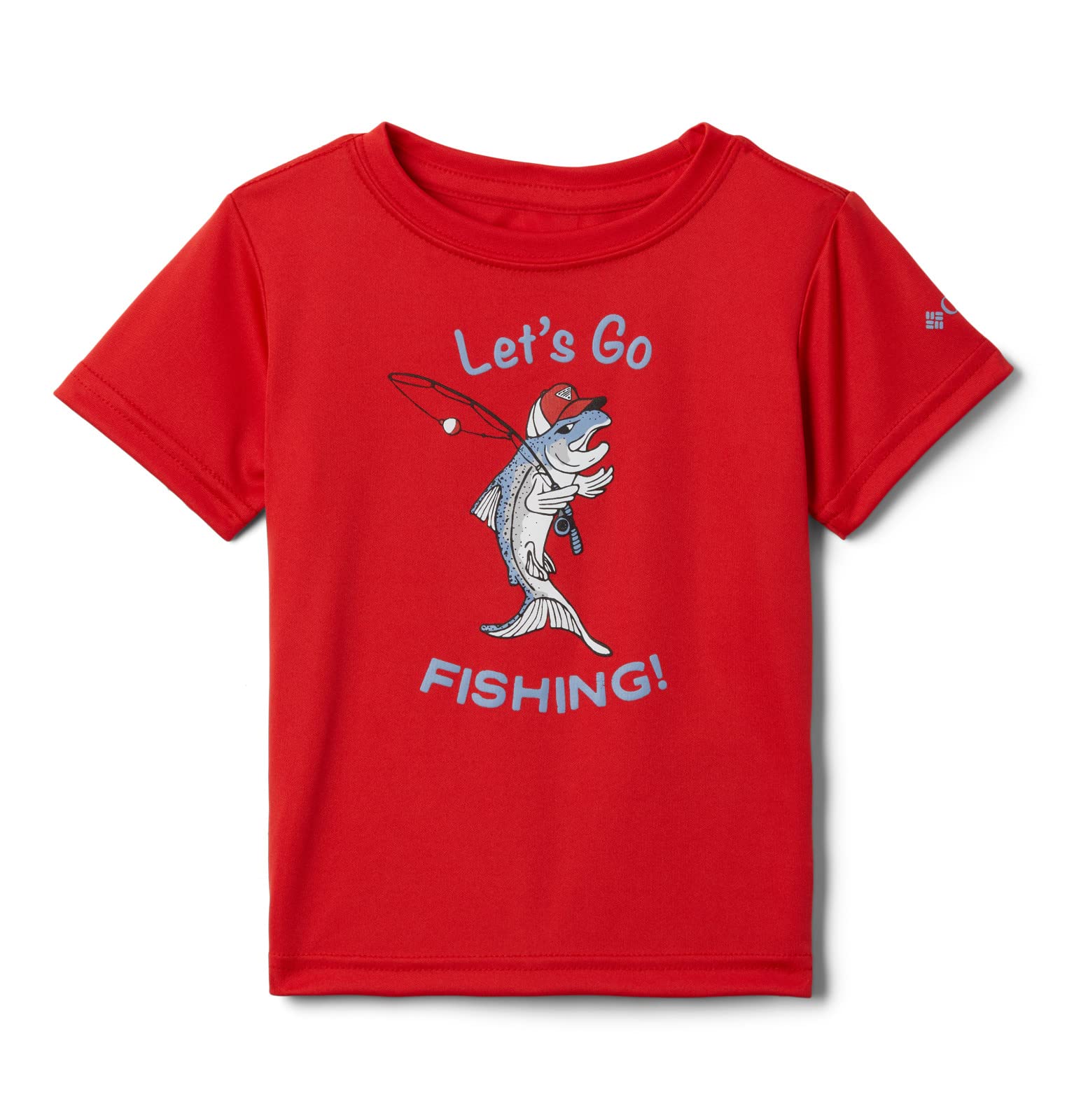 Columbia Boys' Terminal Tackle PFG Marlin America Short Sleeve Fishing Shirt - UPF Sun Protection, Quick-Dry & Breathable for Outdoor Fishing & Summer Adventures