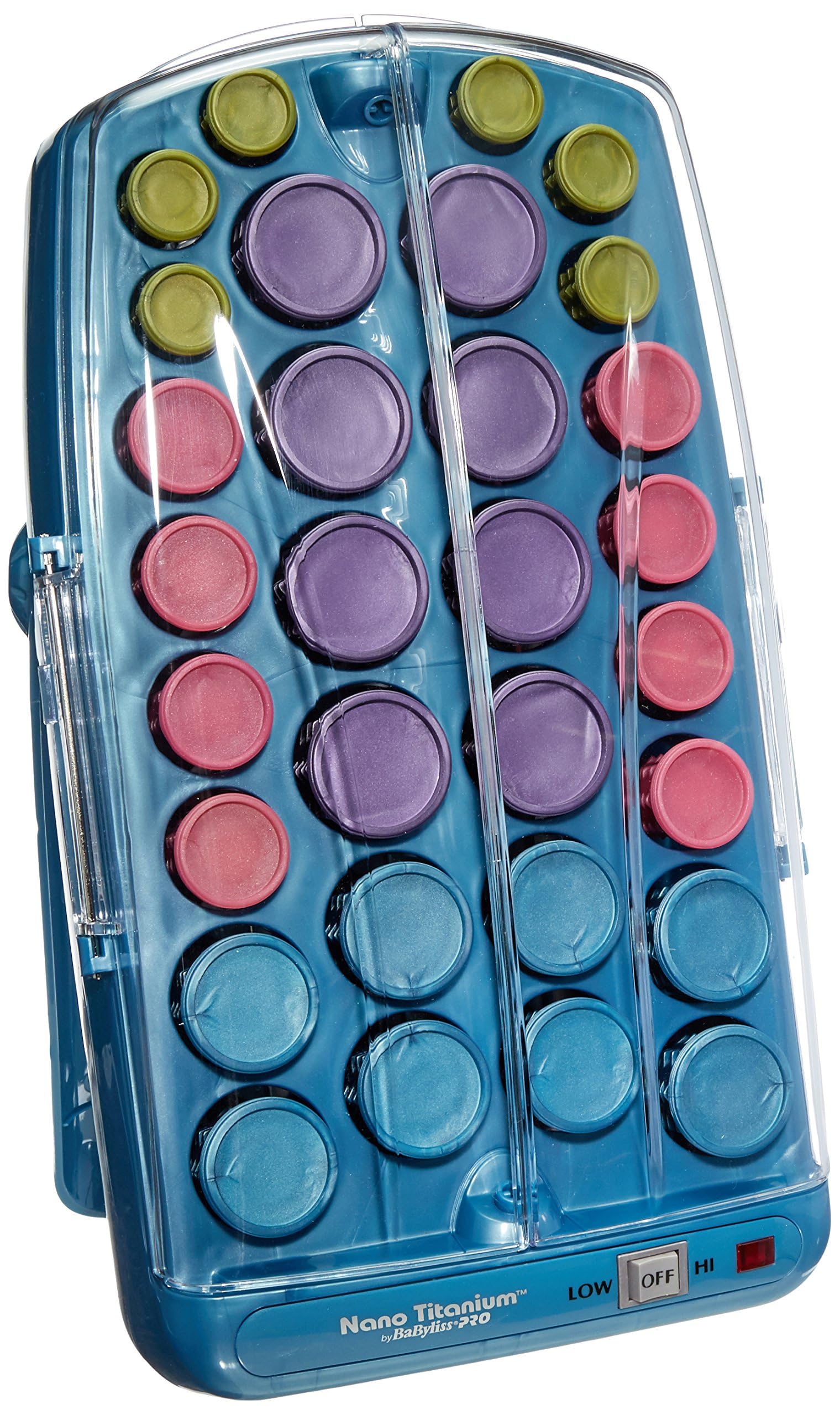 BabylissPRO Nano Titanium Professional Hot Rollers for All Hair Lengths - Salon-Quality Styling at Home for Curls & Waves