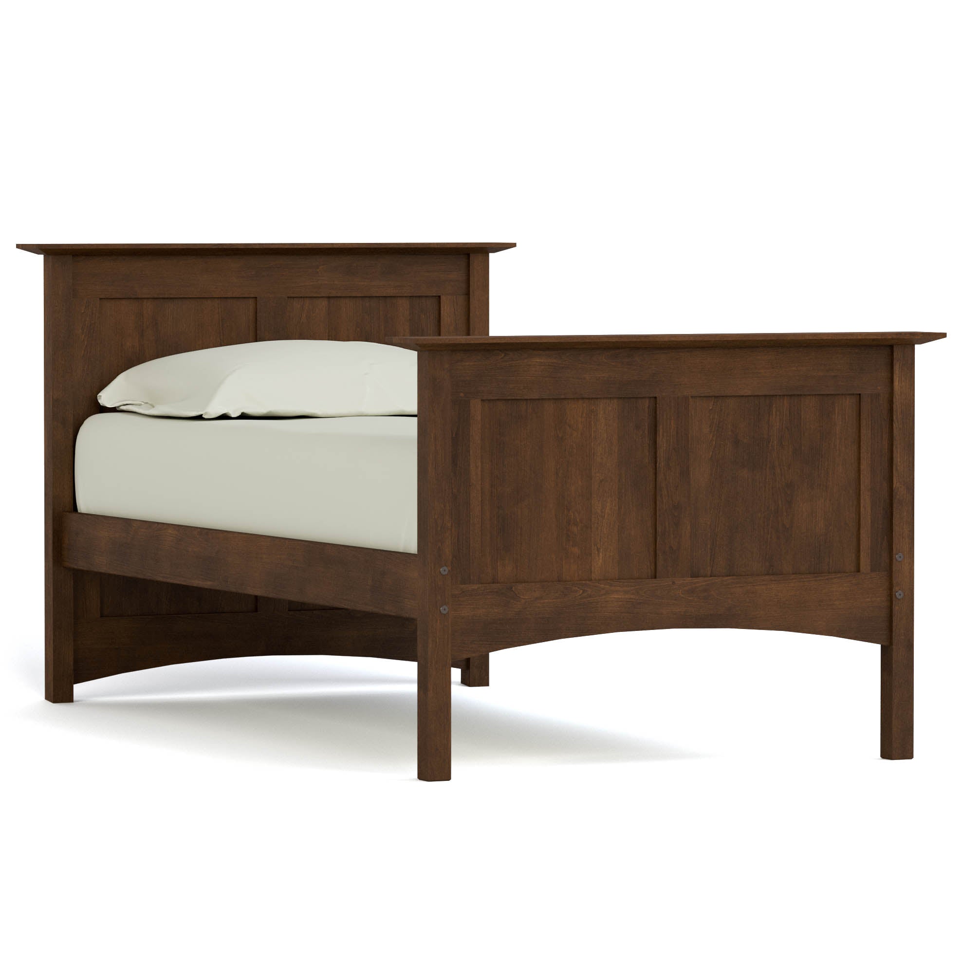 Gable Road Bed Frame - Sturdy Metal Platform Bed with Wooden Headboard - Perfect for Modern Bedrooms & Guest Rooms