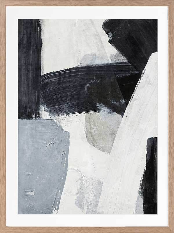 Darkened Silhouettes II Framed Wall Art Print - Modern Abstract Canvas Painting for Living Room, Bedroom & Office Decor