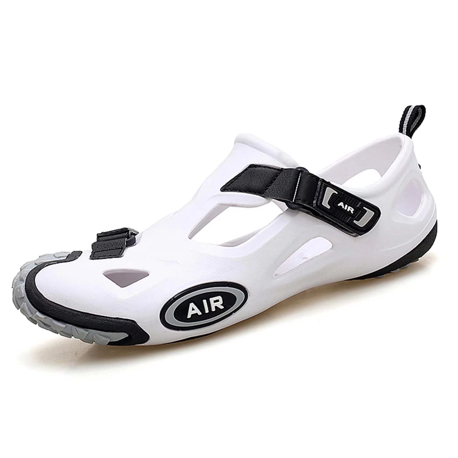**Men's Athletic Sandals - Outdoor Walking Sandals with Velcro Strap - Lightweight Water Shoes for Summer, Beach, Fishing & Hiking - Perfect for Travel, Camping & Water Sports**
